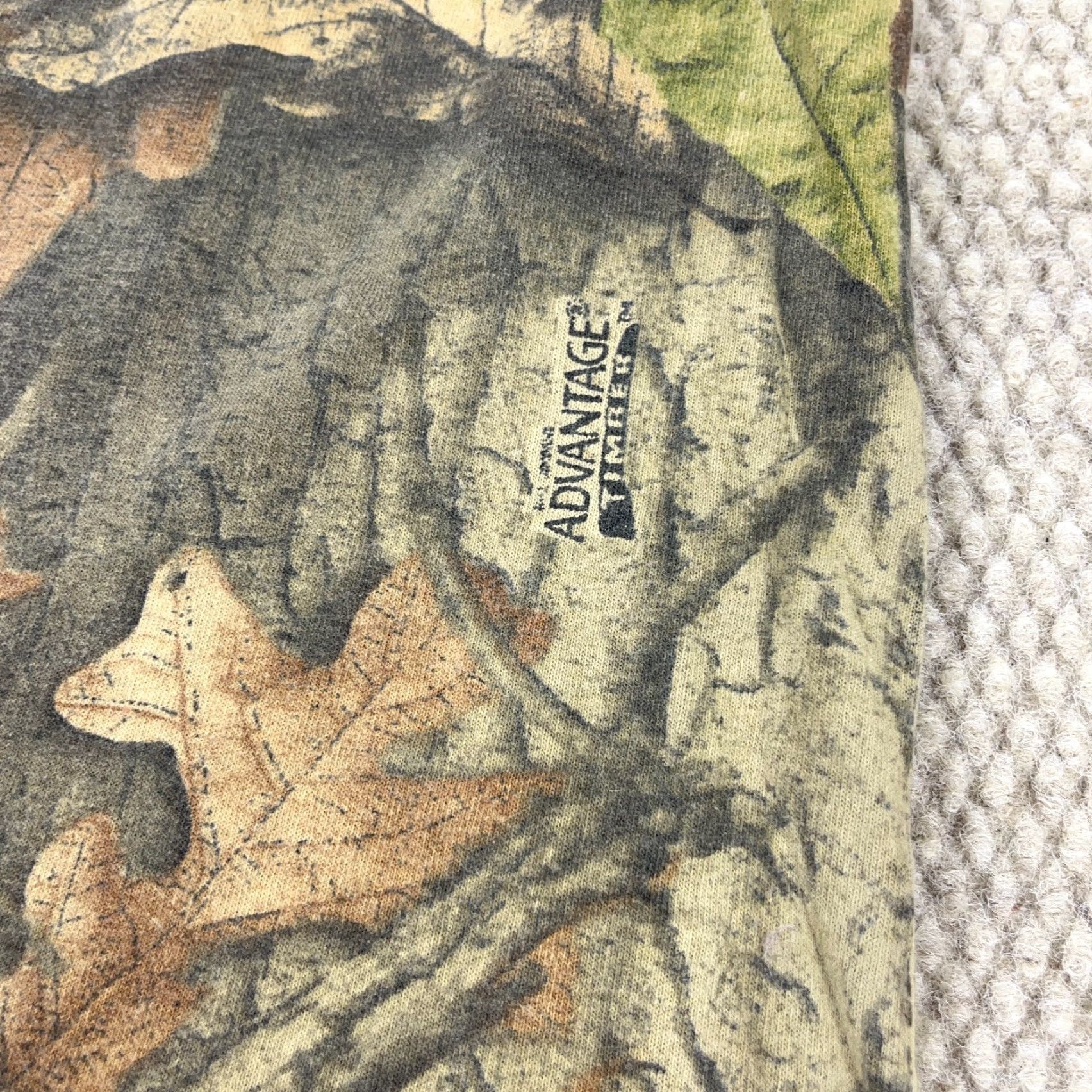 Vintage VINTAGE Camo Shirt Men 2XL Short Sleeve Crew Neck Tee Pocket Logo 90s USA Advantage Brown Cotton Polyester Knit Size US XXL / EU 58 / 5 - 5 Thumbnail