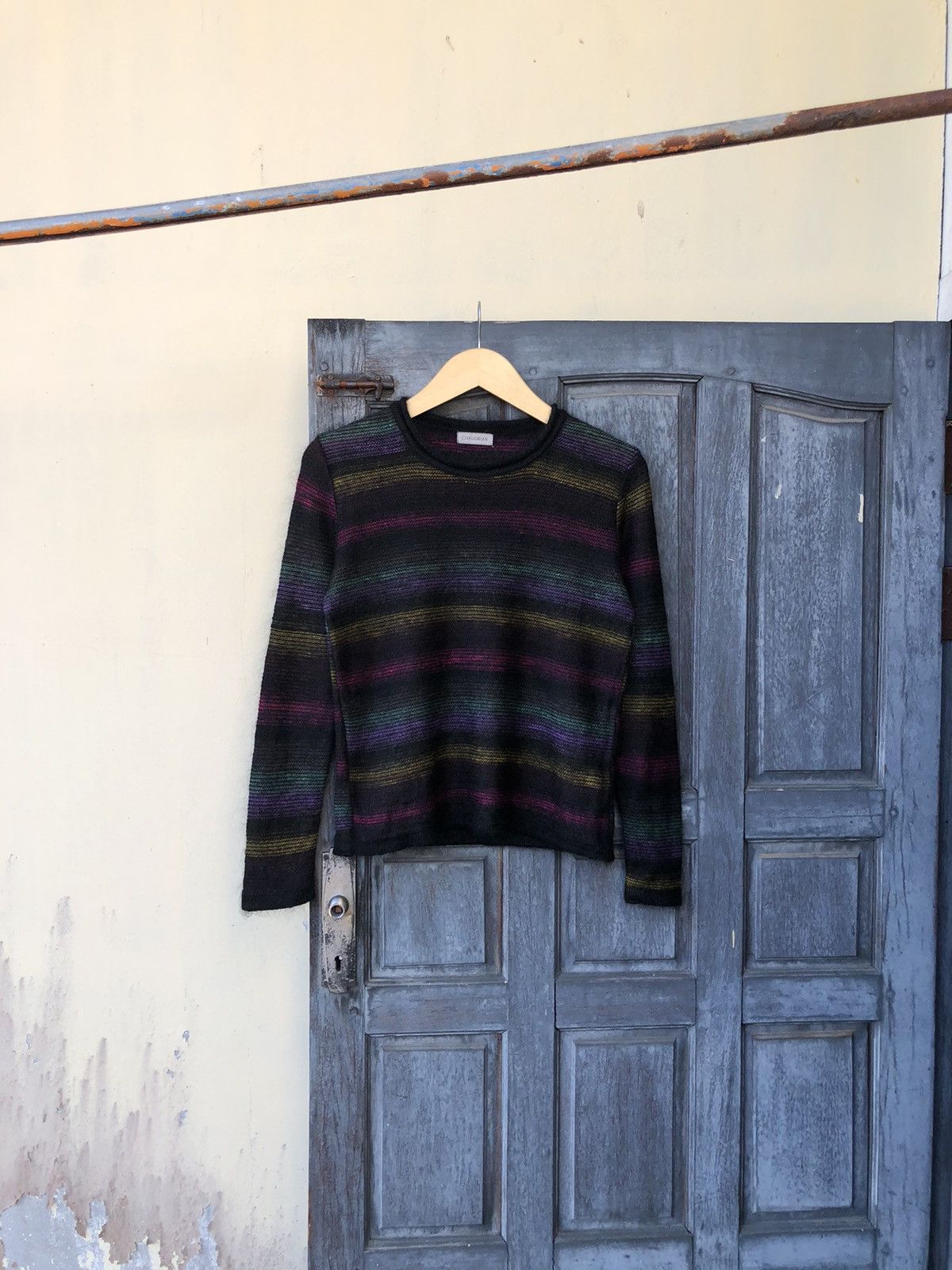 If Six Was Nine Chadorian Japanese Mohair Rainbow Psychedelic Stripe Style Size US M / EU 48-50 / 2 - 3 Thumbnail