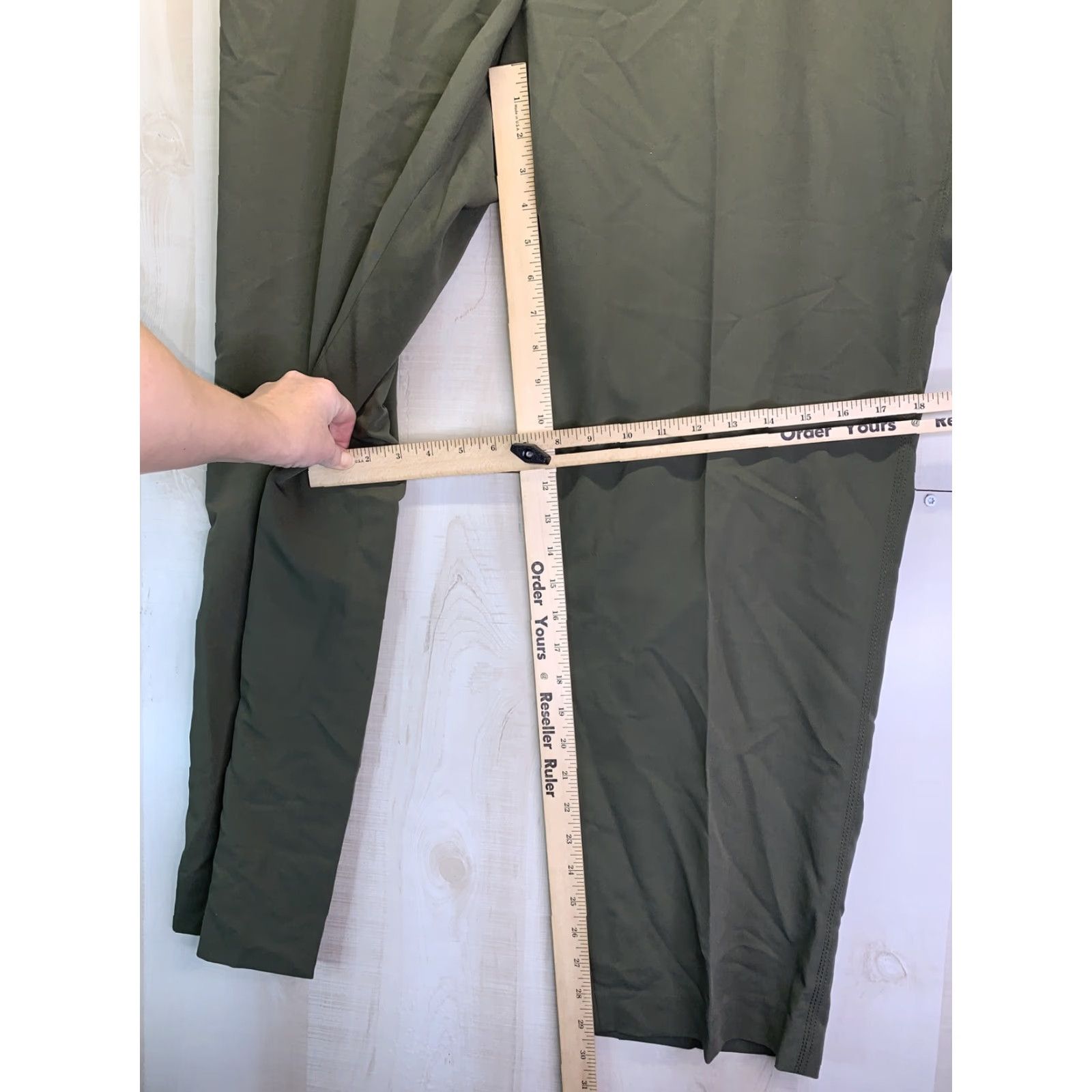 Vintage Dressbarn Women’s 18W Signature Straight Leg Green Lightweight Pants-4267 Pants Size 40" / US 18 - 4 Thumbnail