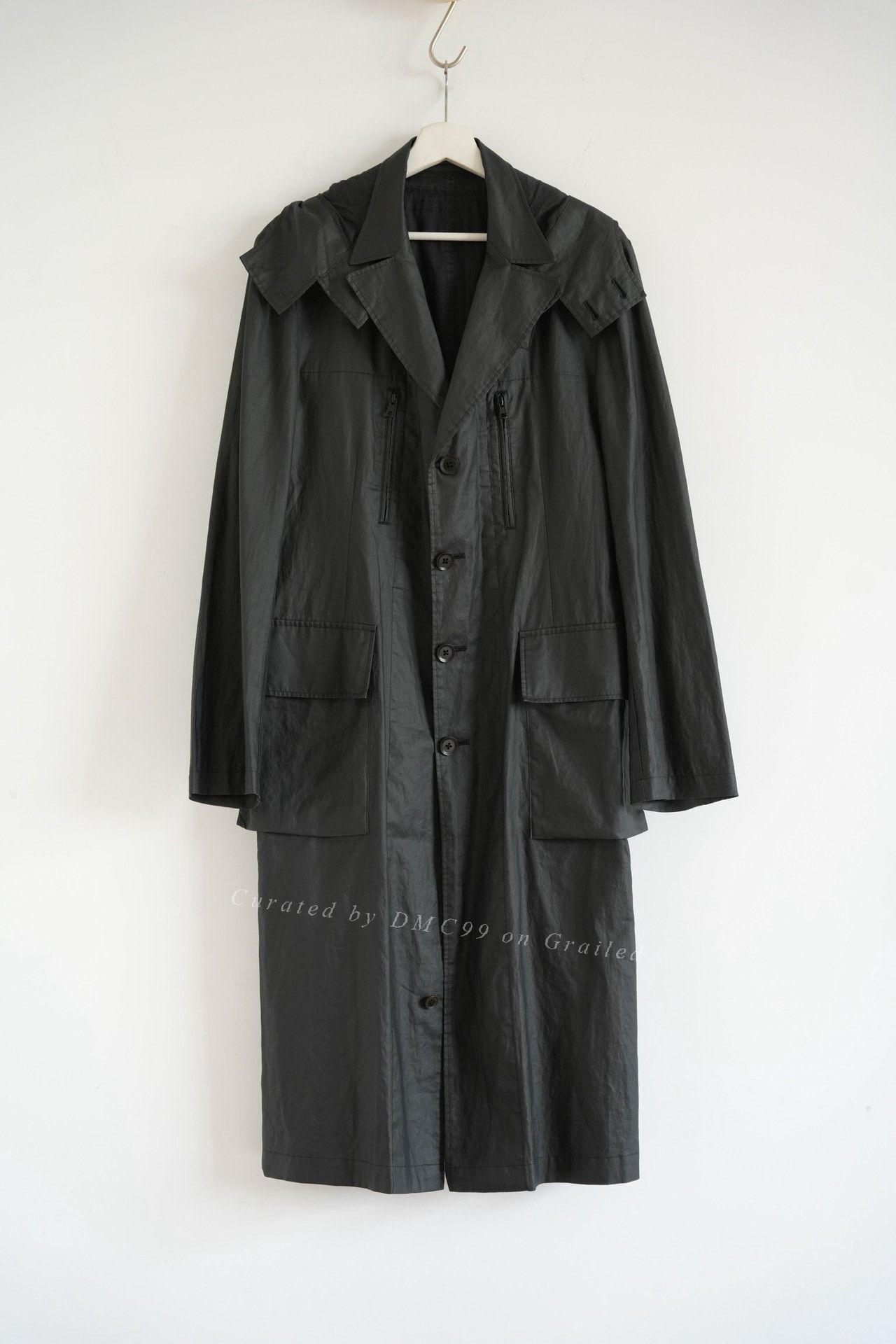 Yohji Yamamoto Yohji Yamamoto 08ss Detachable Hood Coat Size US L / EU 52-54 / 3 - 1 Thumbnail