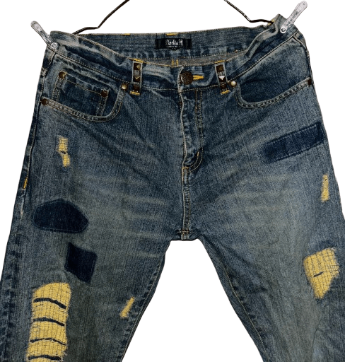 Kapital Japanese Boro patchwork denim pants Size US 32 / EU 48 - 2 Thumbnail