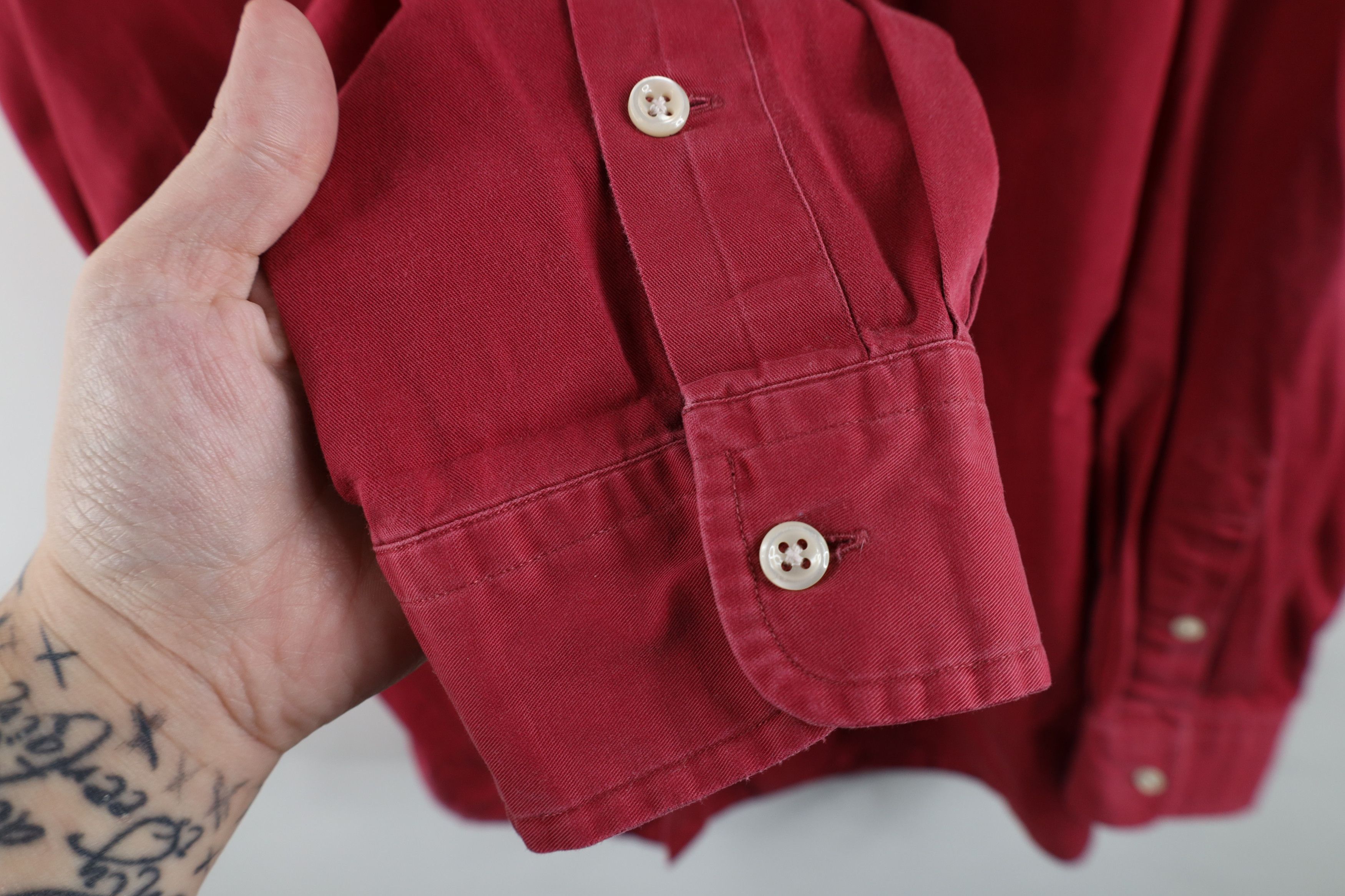 Ralph Lauren Vintage 90s Ralph Lauren Collared Button Down Shirt Red Size US XXL / EU 58 / 5 - 6 Thumbnail