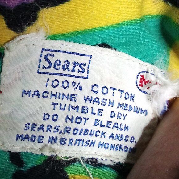 Sears Vintage 60s Sears Abstract Floral Psychedelic Dress Mini Size M / US 6-8 / IT 42-44 - 4 Thumbnail
