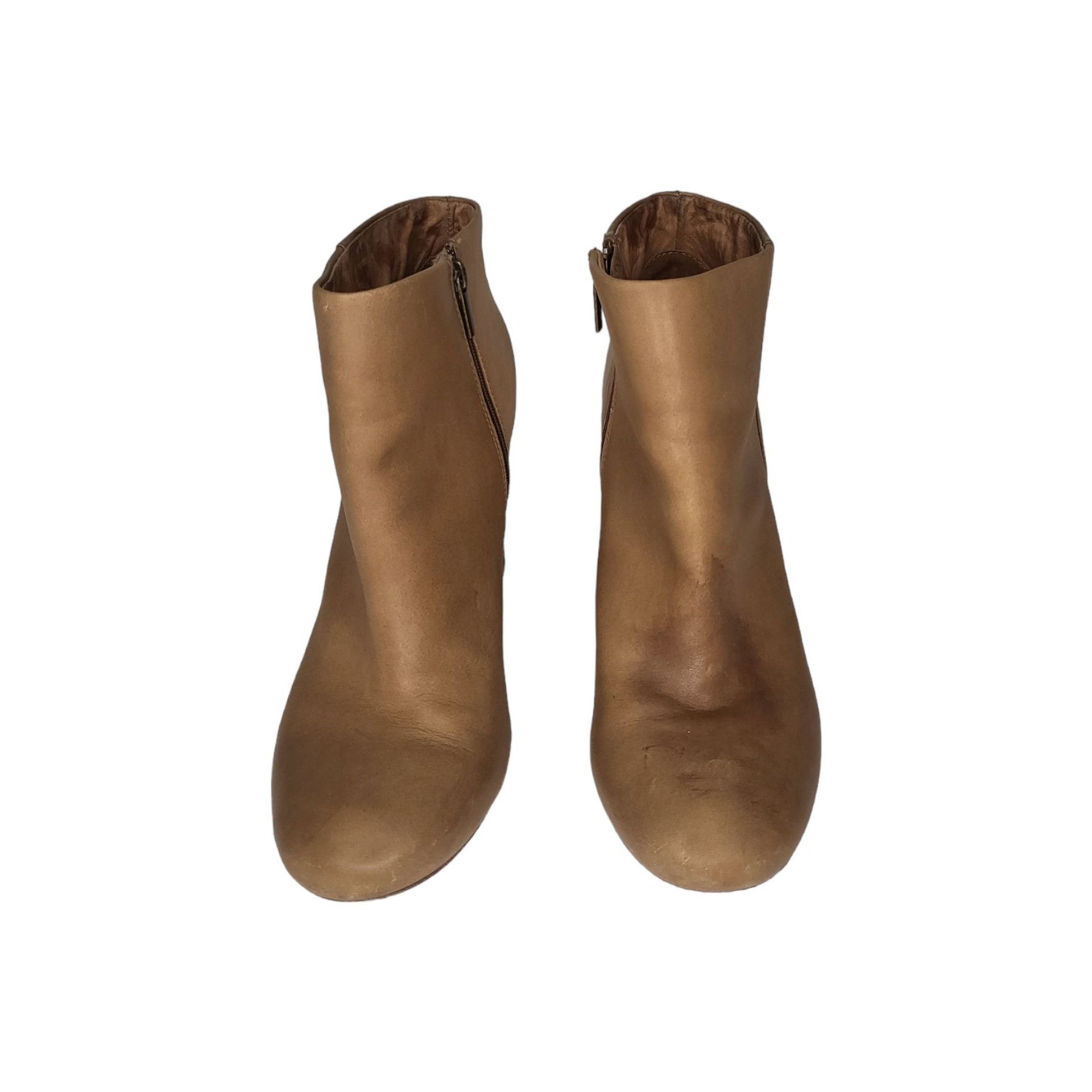Joie Joie Brown Leather Ankle Boots Women Sz 7 US Vero Cuoio Bloc Size US 7 / IT 37 - 2 Thumbnail