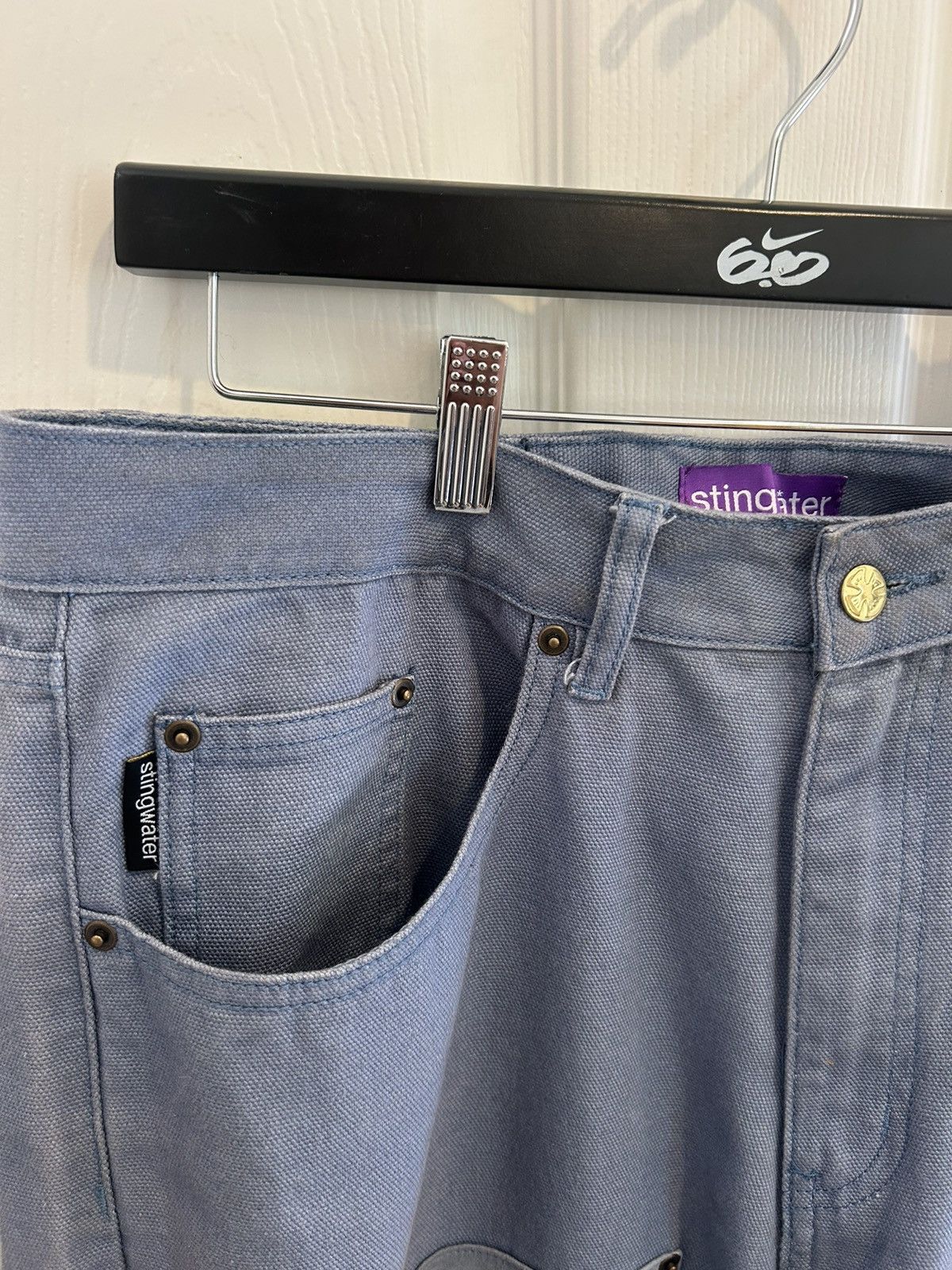 Stingwater Stingwater “Vegan suede double knee canvas pants” Size US 34 / EU 50 - 2 Thumbnail