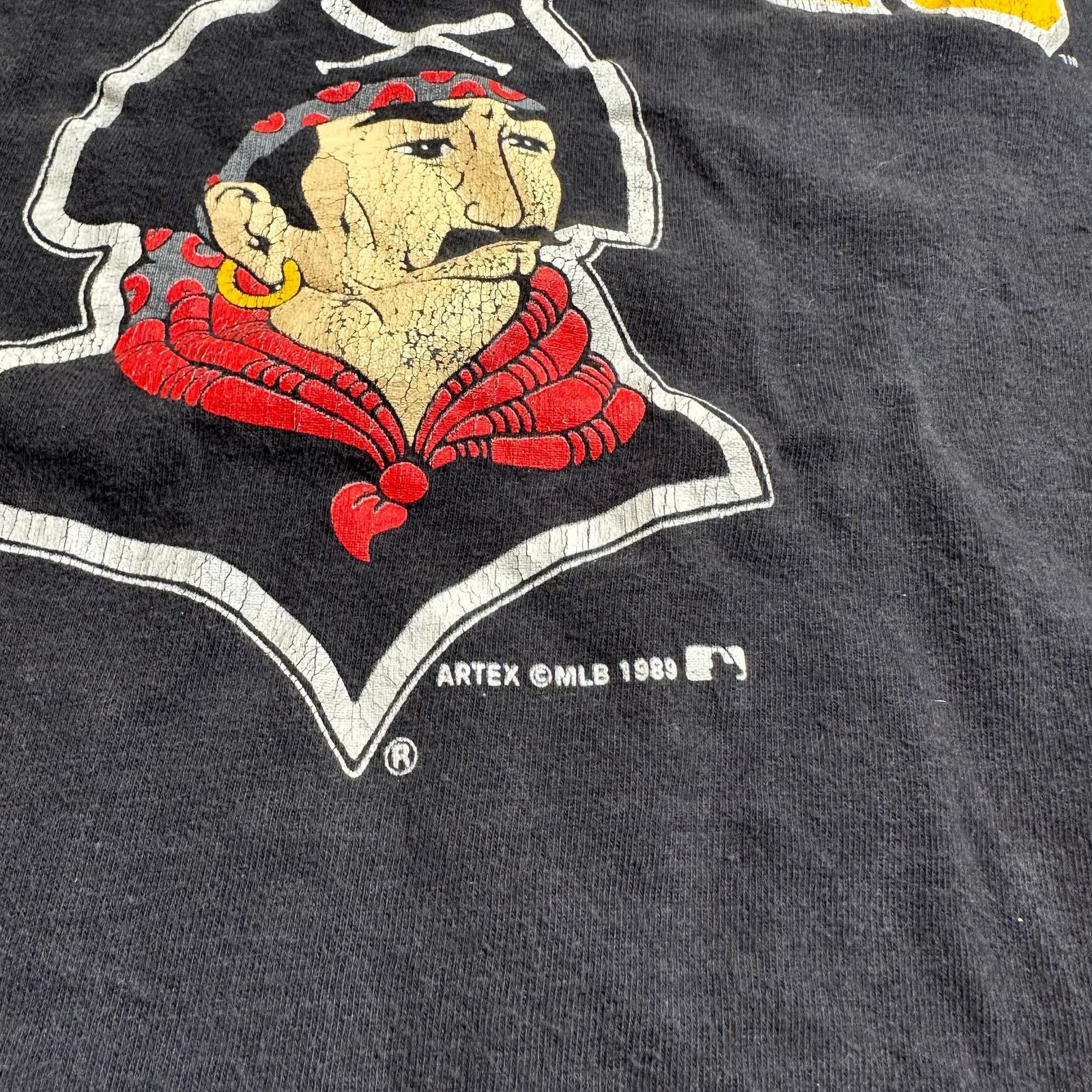 MLB Vintage Artex XL '89 Pittsburg Pirates Single Stitch T-shirt Size US XL / EU 56 / 4 - 3 Thumbnail