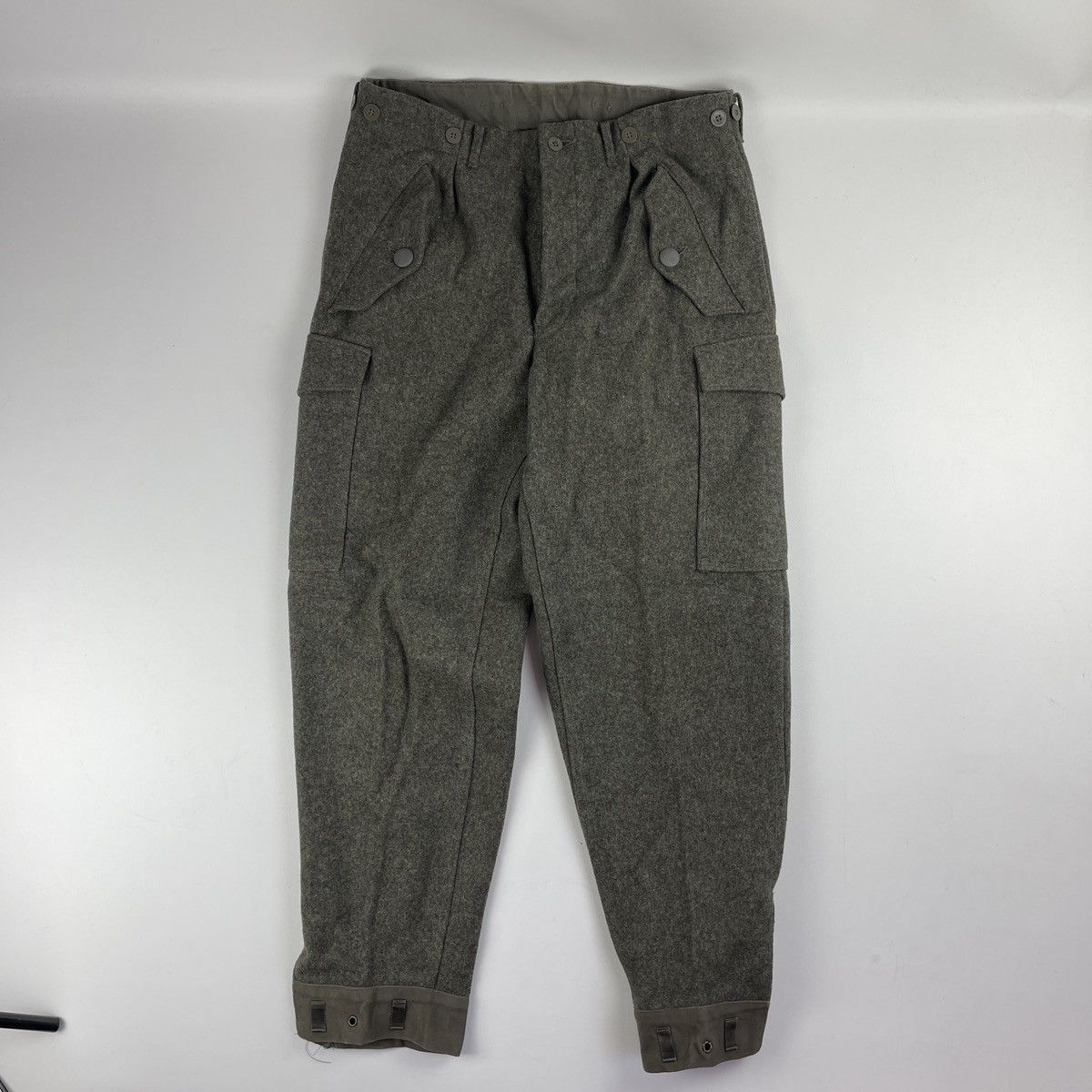 Vintage Vtg 1978 Swedish Military Khaki Suit Coat Pants Size 42R - 17 Thumbnail