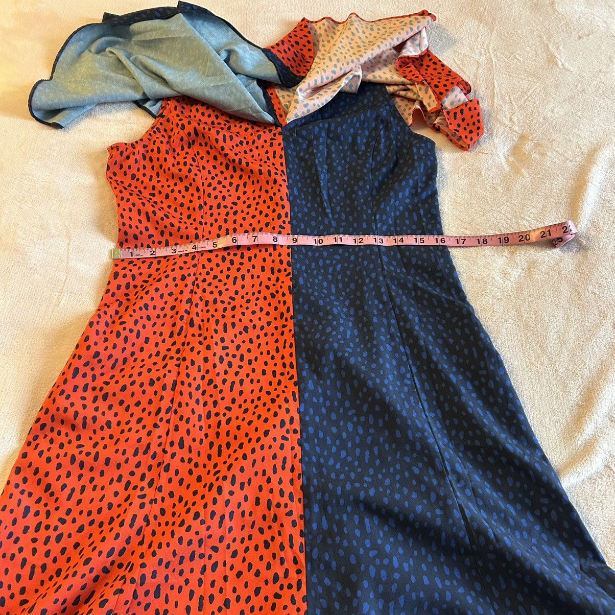 Other Derek Lam Collective color block red blue spotted capelet 44 Size M / US 6-8 / IT 42-44 - 9 Thumbnail