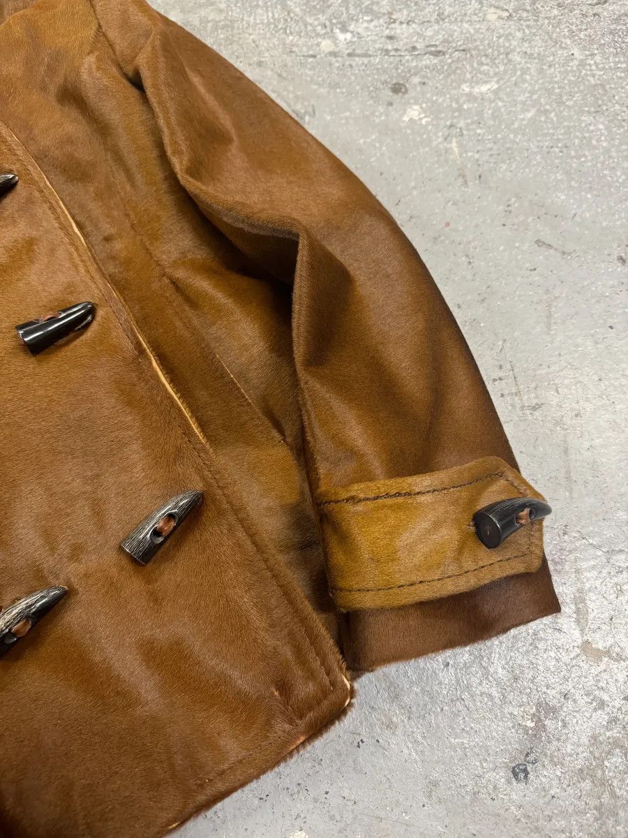 Dolce & Gabbana FW2002 Dolce & Gabbana Pony Hair Camel Calf Leather Duffle Coat Size M / US 6-8 / IT 42-44 - 11 Thumbnail