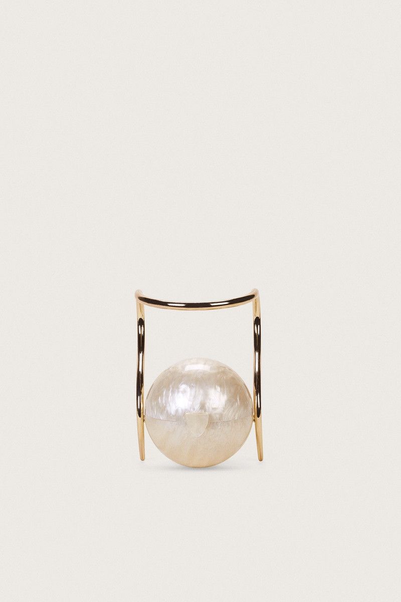 Cult Gaia os11x0526 Size: OS / Pearl Bag in Gold Size ONE SIZE - 1 Thumbnail