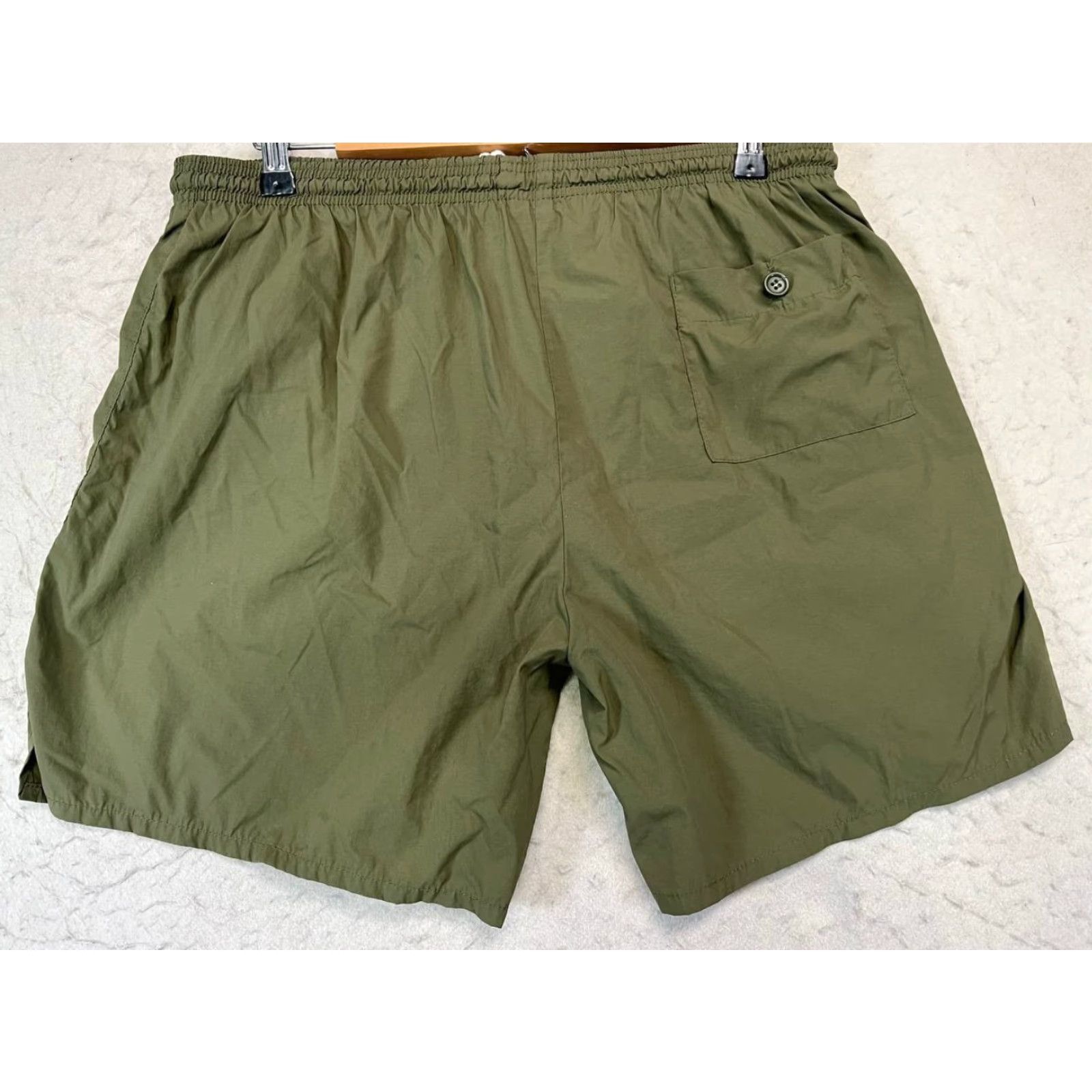 Vintage US Army Training Shorts Lined Elastic Waist Green XL Unisex Adults Athletic Activewear Shorts Mens Womens Boys Girls Size US 36 / EU 52 - 3 Thumbnail