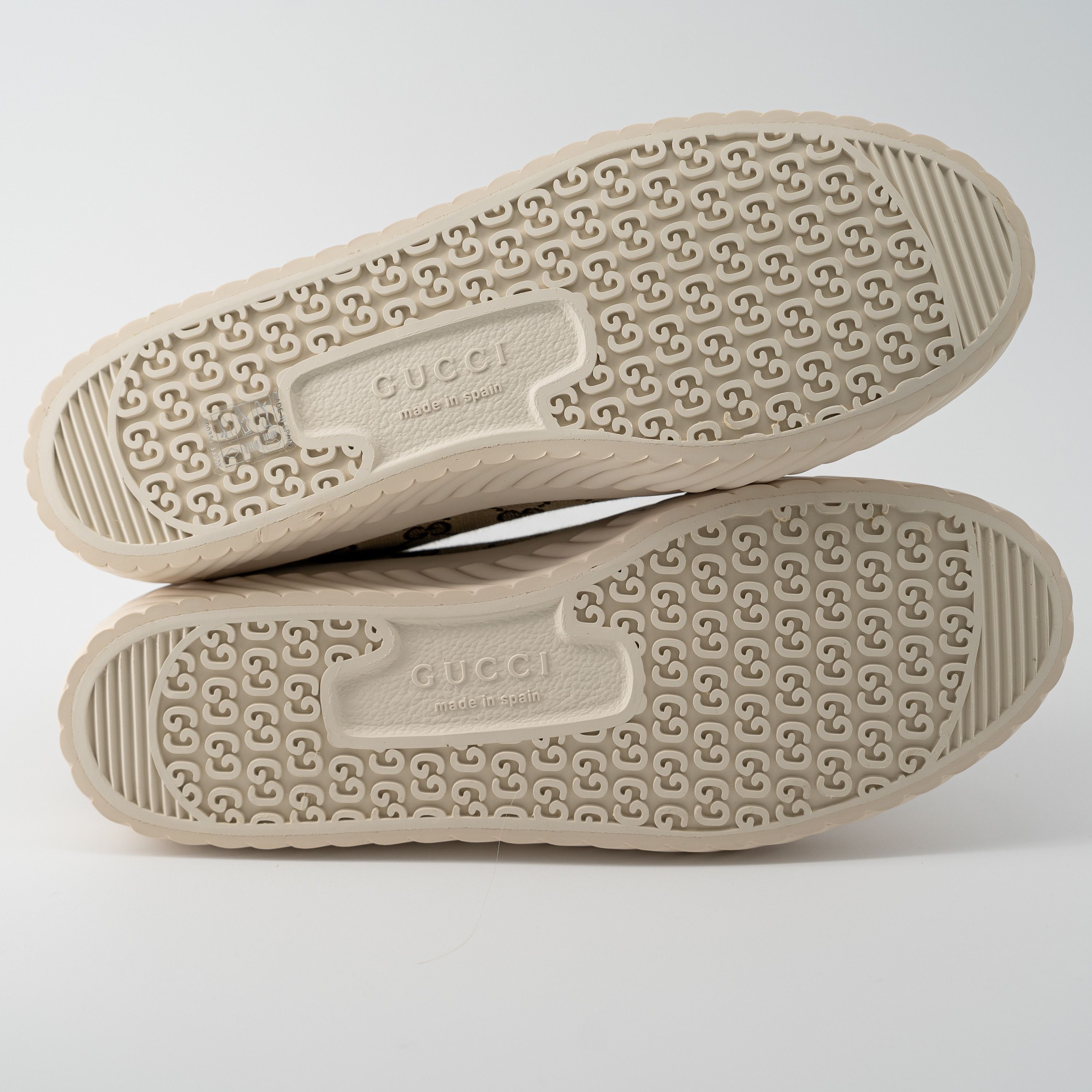 Gucci 13G - Gucci GG Canvas Monogram Sneakers Tortuga Beige High Size US 13 / EU 46 - 5 Thumbnail