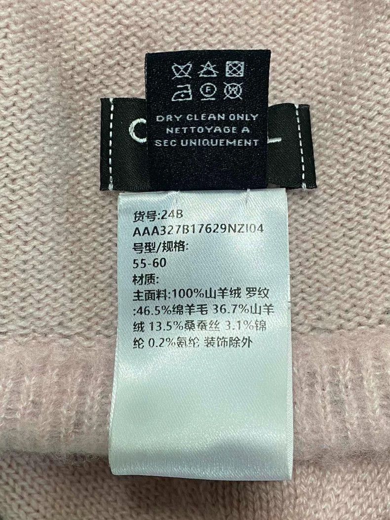 Chanel Chanel Pink three-cashmere knitted hat Size ONE SIZE - 5 Thumbnail