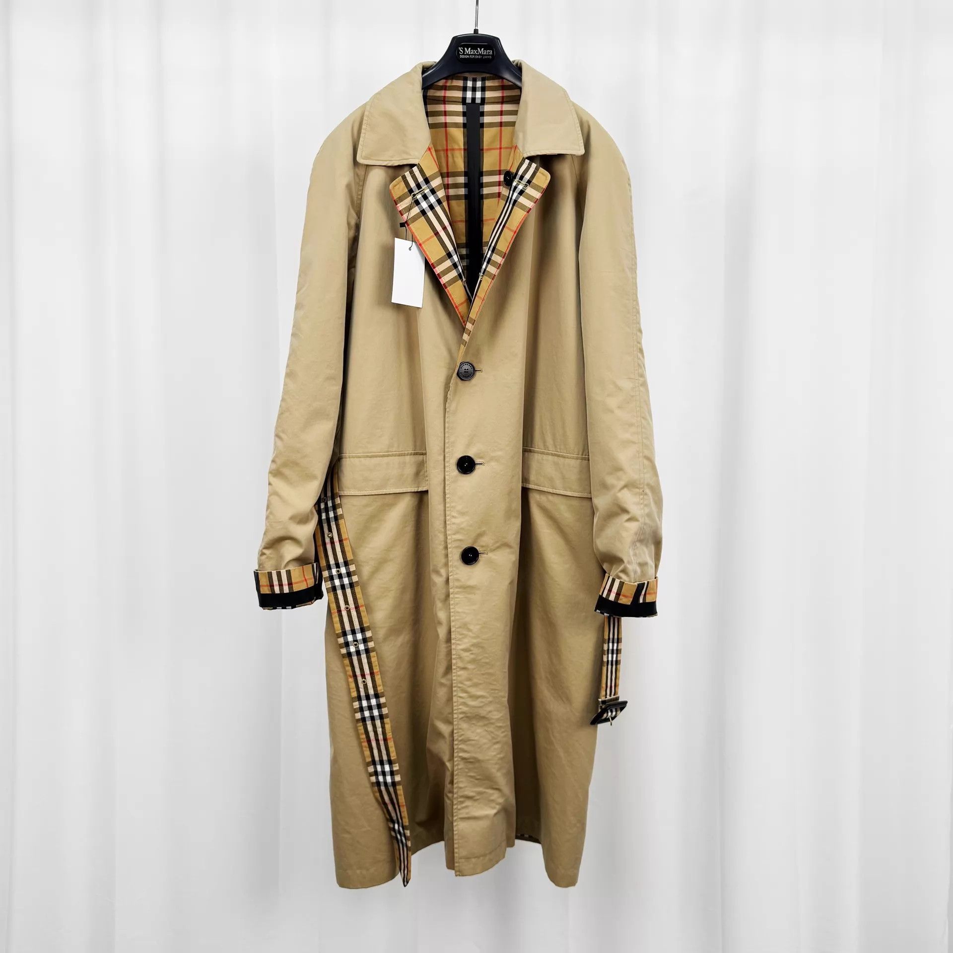 Burberry Burberry Double-faced Check Trench Coat 54 98 New Size US L / EU 52-54 / 3 - 1 Thumbnail