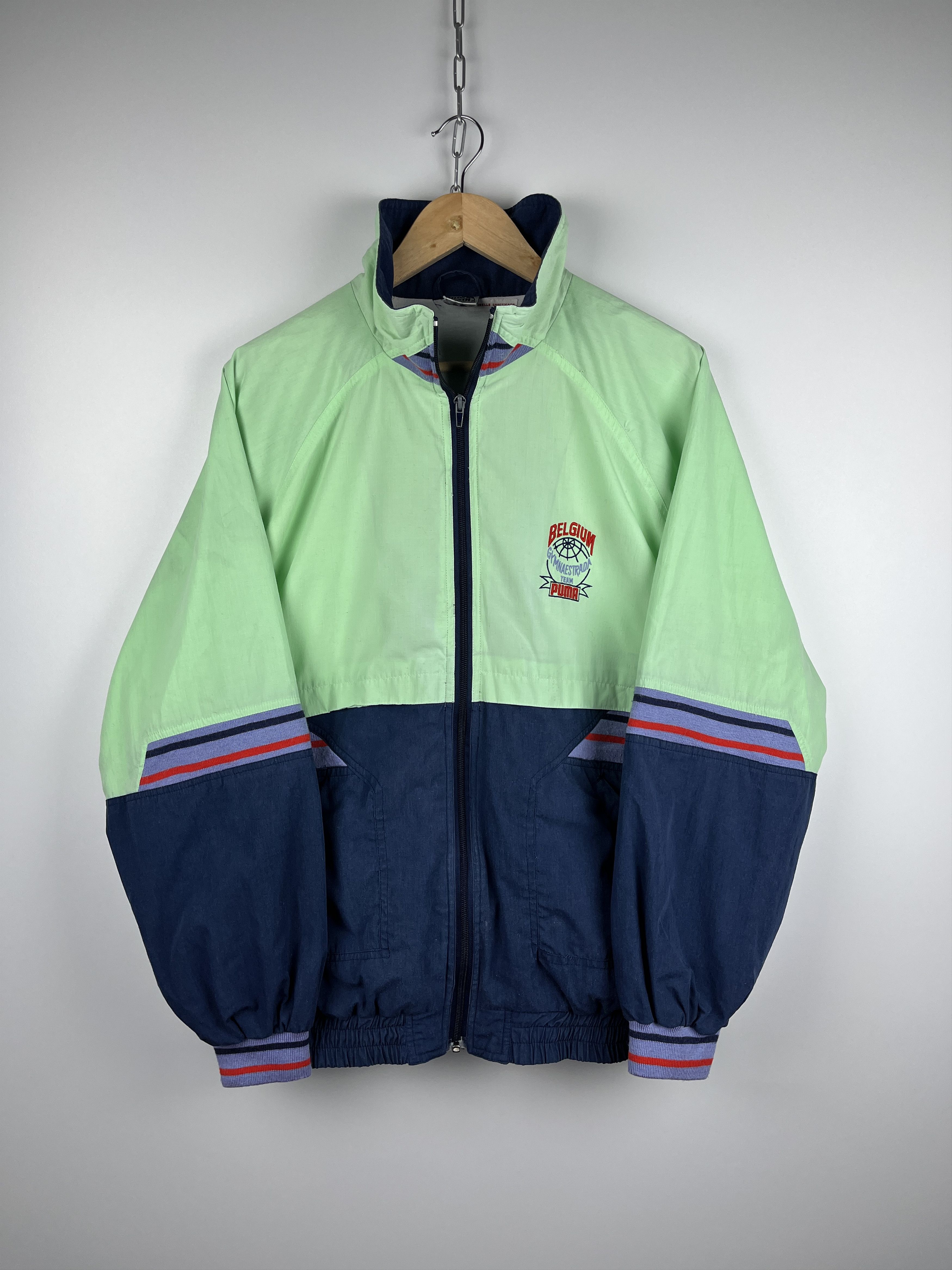 Puma 90's Puma Vintage Belgium Gymnaestrada Team Track Jacket Size US L / EU 52-54 / 3 - 1 Thumbnail