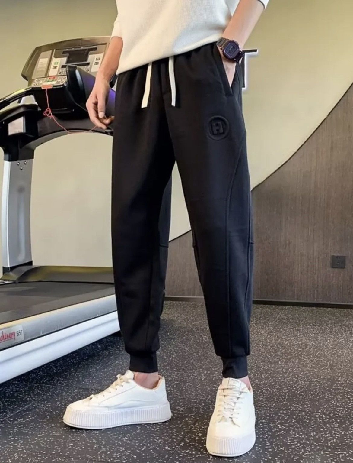 Other Men's Plus Size Drawstring Joggers with Pockets Size US 30 / EU 46 - 1 Thumbnail
