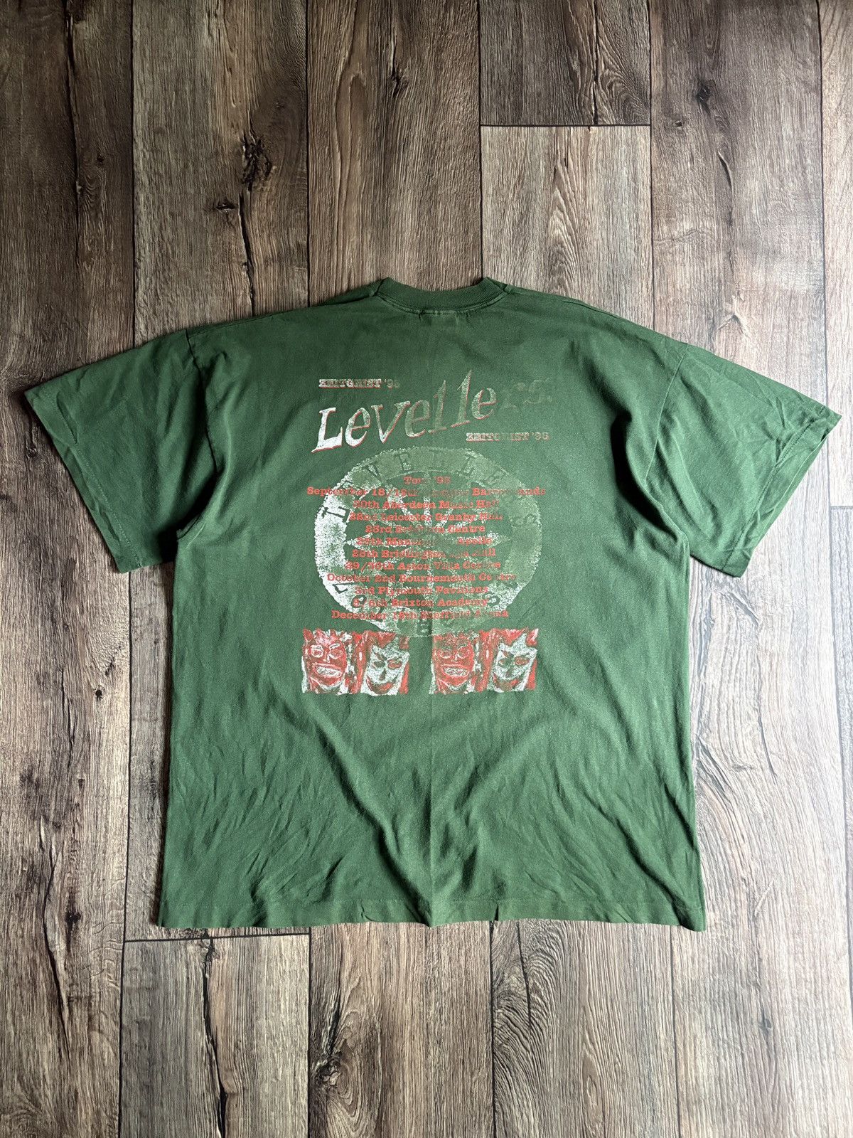 Band Tees Vintage The Levellers Rare ‘Zeitgeist’ 1995 Tour T-Shirt XL Size US XL / EU 56 / 4 - 8 Thumbnail