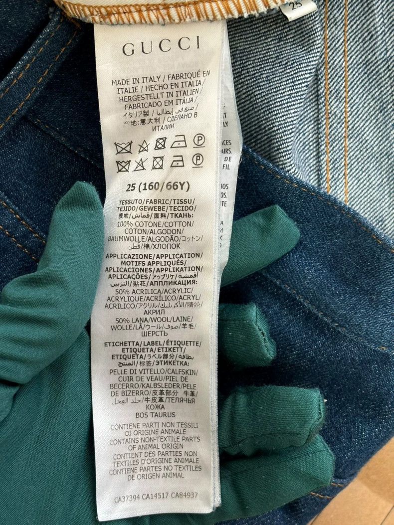 Gucci GucciGG apple-decorated washed jeans 2503-Nextarrow Size 25" / US 0 / IT 36 - 7 Thumbnail