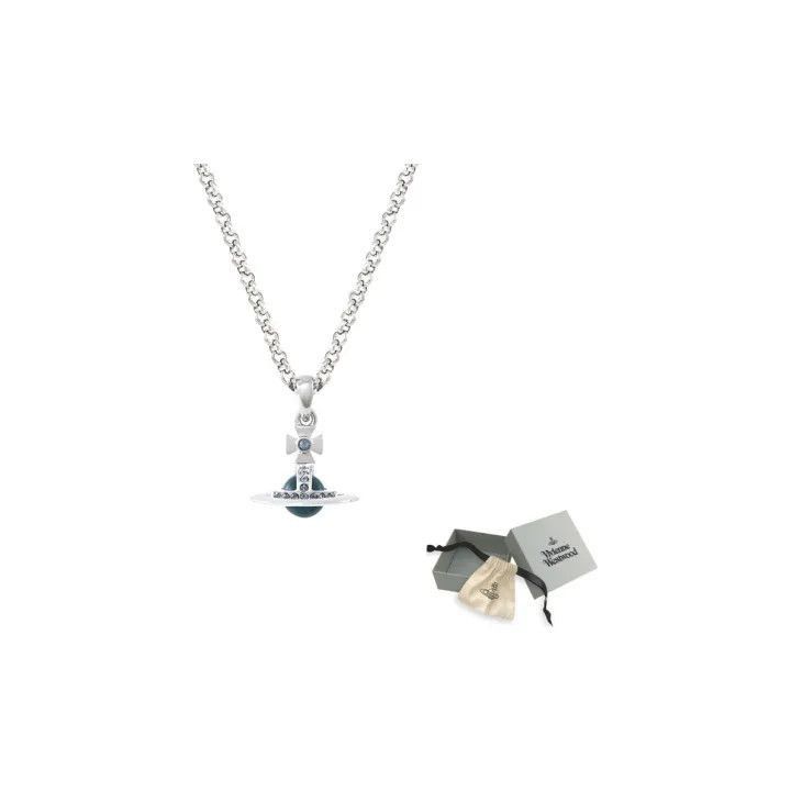 Vivienne Westwood Vivienne Westwood Petite Orb Brass Pendant Necklace Size ONE SIZE - 1 Thumbnail
