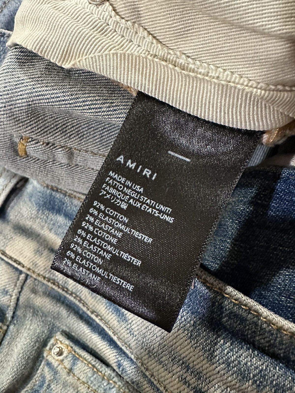 Amiri Amiri Mx1 Red Plaid Flannel Patch Clay Indigo Denim Jean Size US 36 / EU 52 - 10 Thumbnail