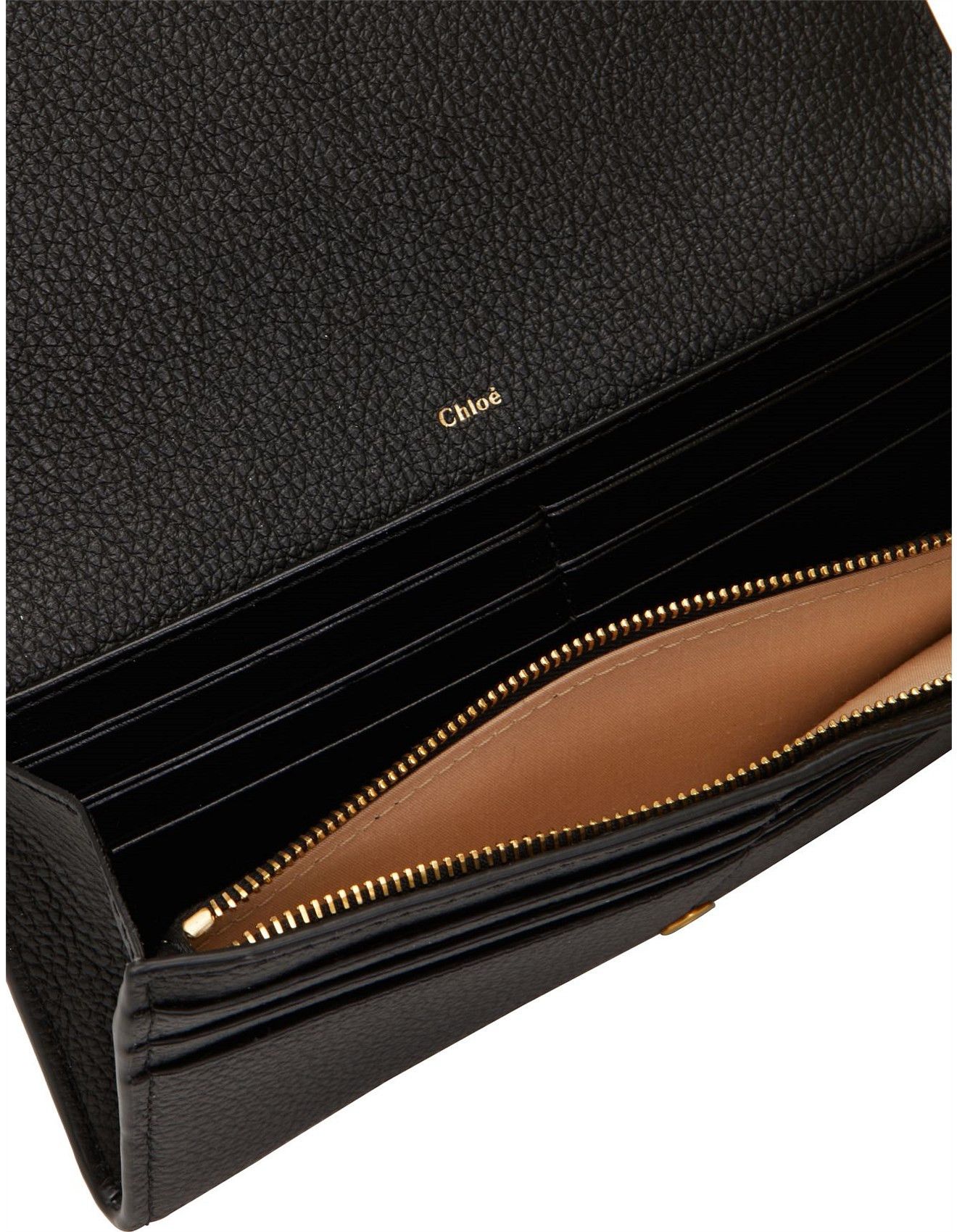 Chloe oc11z0625 Size: OS / Marcie Buckle Long Wallet in Black Size ONE SIZE - 4 Thumbnail