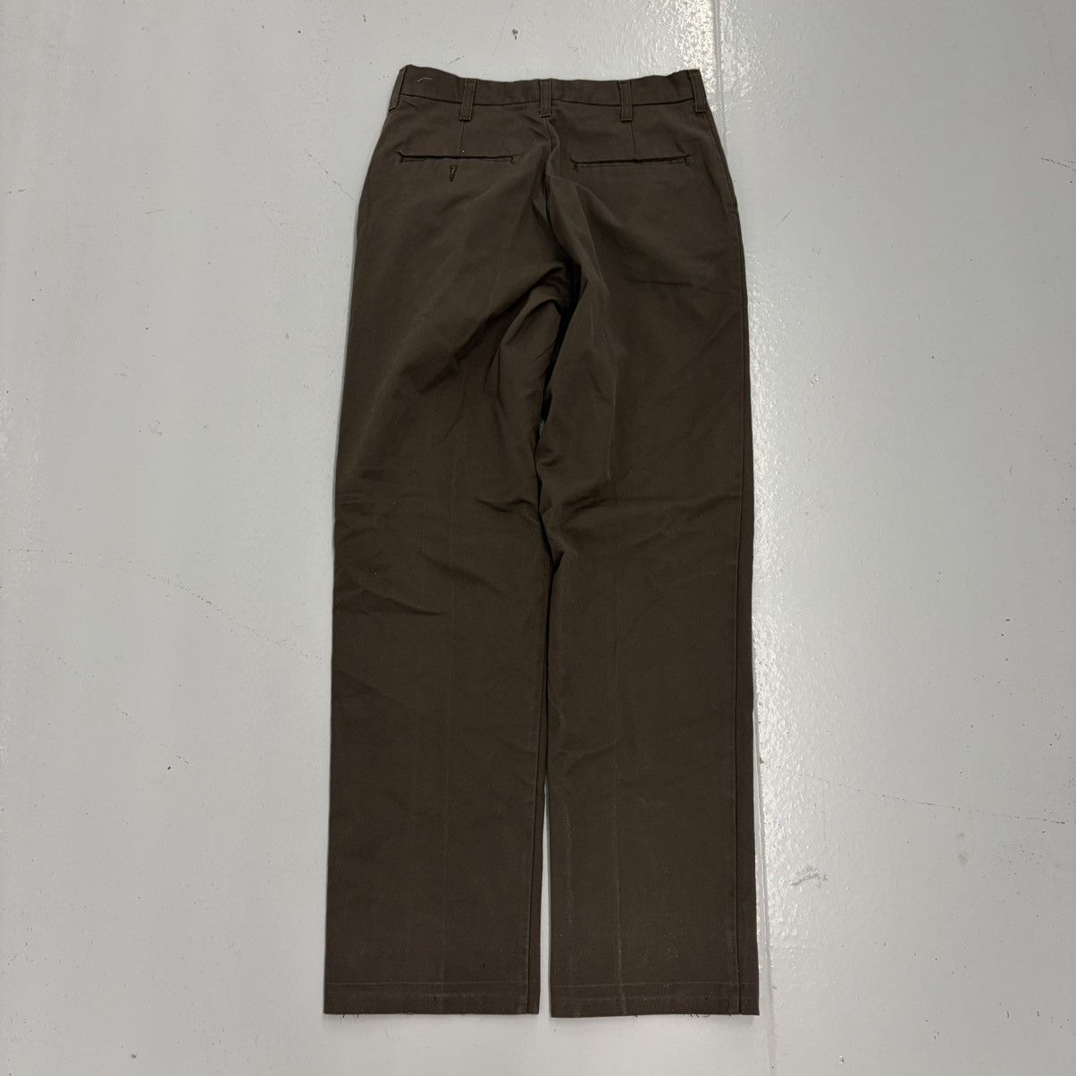 Other Vintage 70s 80s Cintas Brown Canvas Workwear Chinos 29x32 Size US 29 - 3 Thumbnail