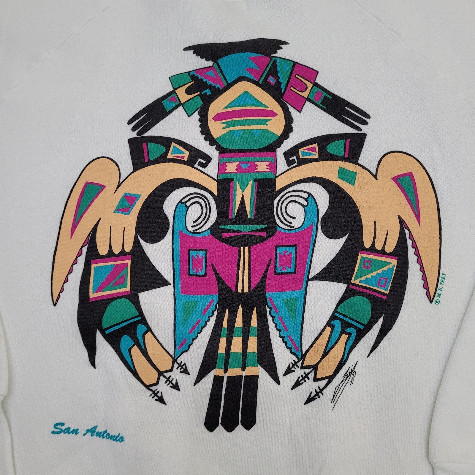 Fruit Of The Loom Vintage 1991 Taft-Raiders Sweatshirt Women Large 20x22 Texas Size L / US 10 / IT 46 - 12 Thumbnail