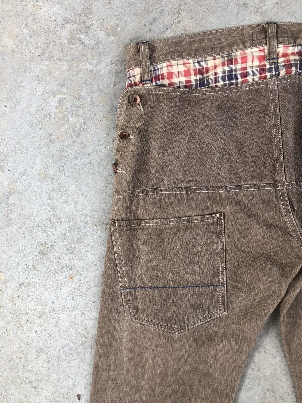 Japanese Brand Japanese Concave attempt Distressed Jeans Size US 35 - 10 Thumbnail