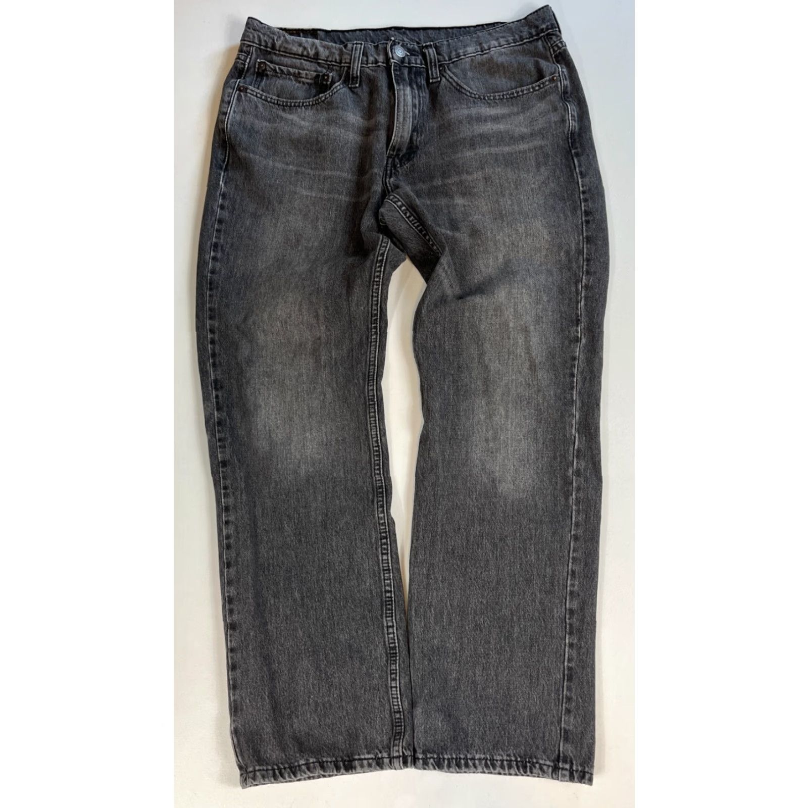 Levi's Levi's 514 Straight Jeans Black Sz 34x30 Mens Denim Cotton Blend Stretch Regular Inseam 30in 34x30 jeans Mens Black Gray Levi's 514 90s Size US 34 / EU 50 - 2 Thumbnail