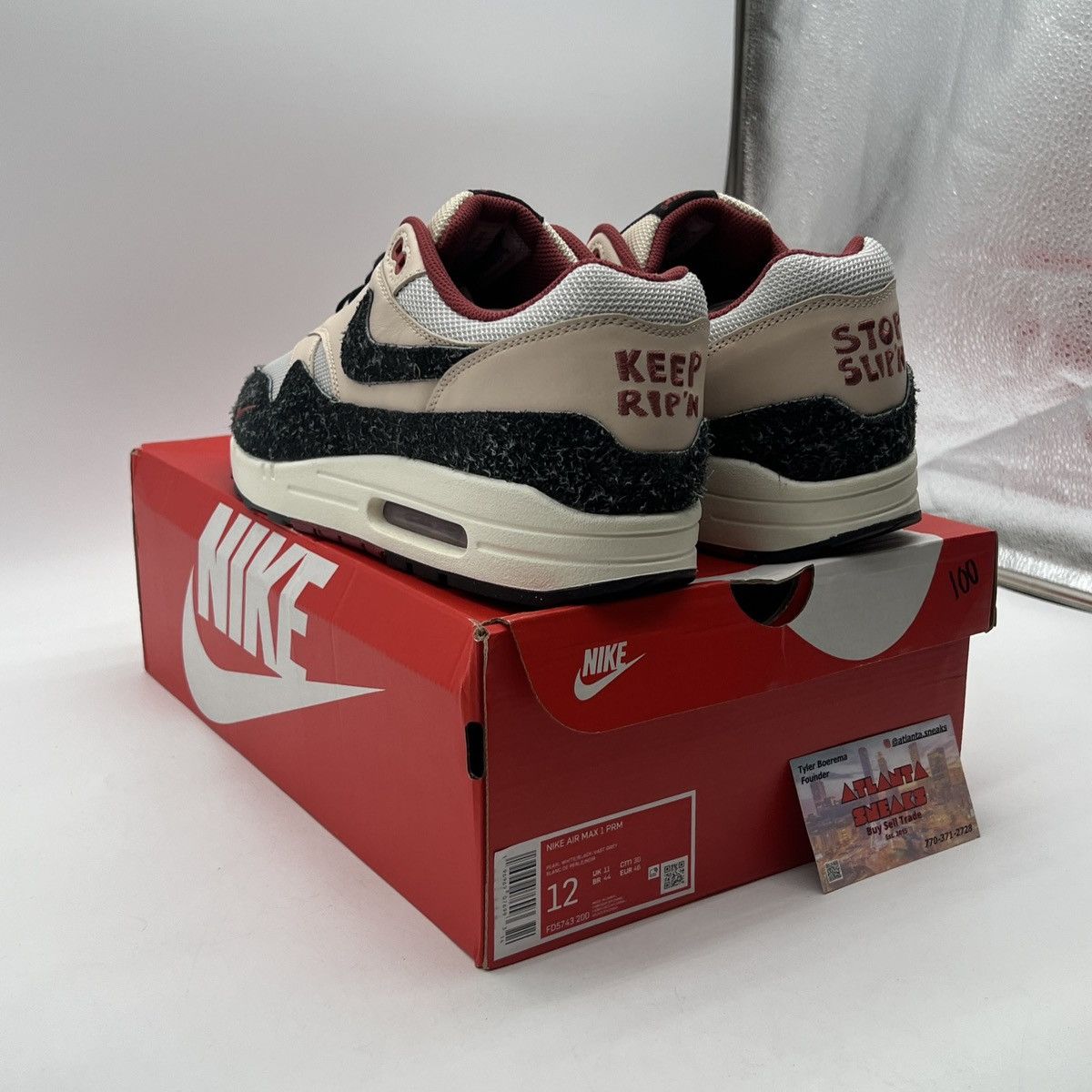 Nike Air max 1 keep rippin stop slippin 2.0 Size US 12 / EU 45 - 4 Thumbnail