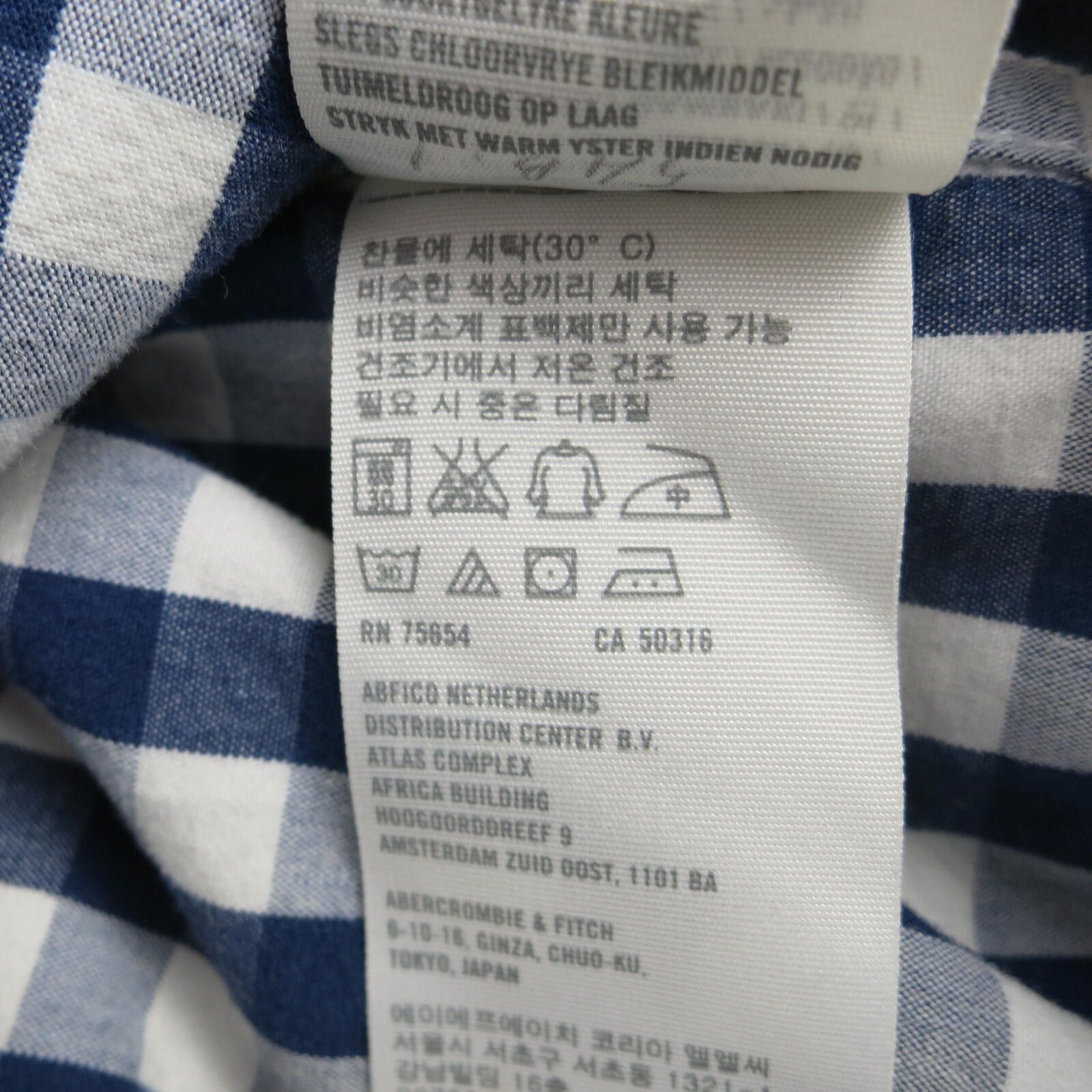 Hollister Hollister Blue and White Checkered Button-Up Shirt Men's L Size US L / EU 52-54 / 3 - 5 Thumbnail