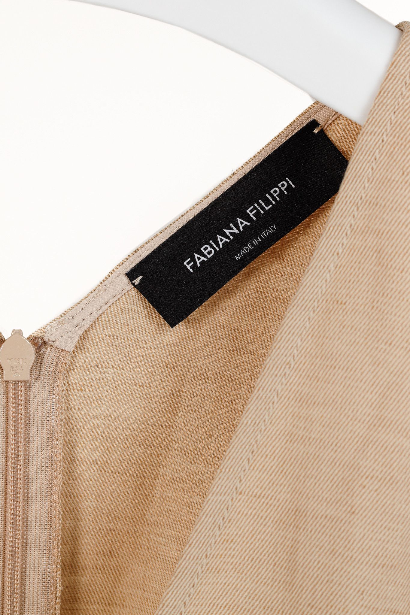 Fabiana Filippi Fabiana Filippi Cinched Pintucked Linen Twill Midi Dress Size S / US 4 / IT 40 - 4 Thumbnail