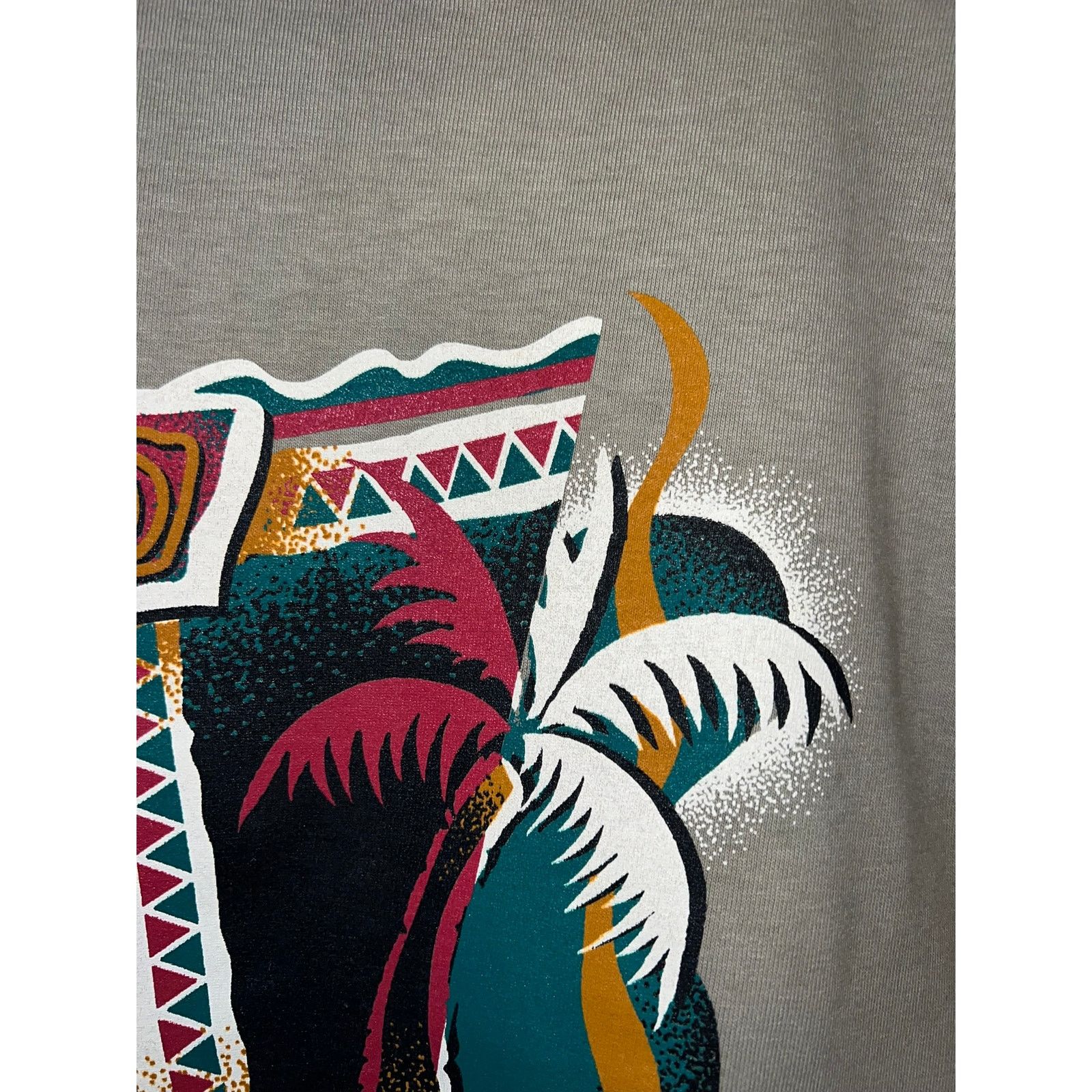 Jerzees Vintage Las Vegas Shirt LV Palm Tree brown Tee VTG 90s Large Size US L / EU 52-54 / 3 - 3 Thumbnail