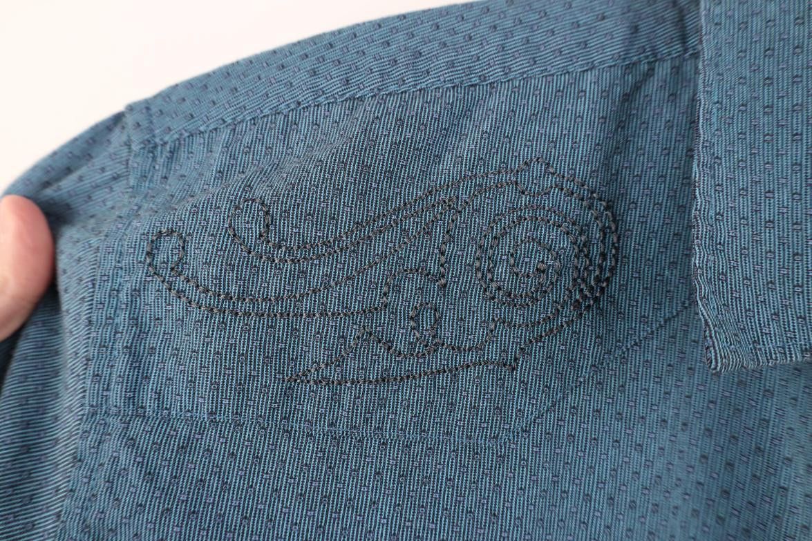 Wrangler Vintage 90s Wrangler Dot Cowboy Western Snap Button Shirt Size US L / EU 52-54 / 3 - 4 Thumbnail