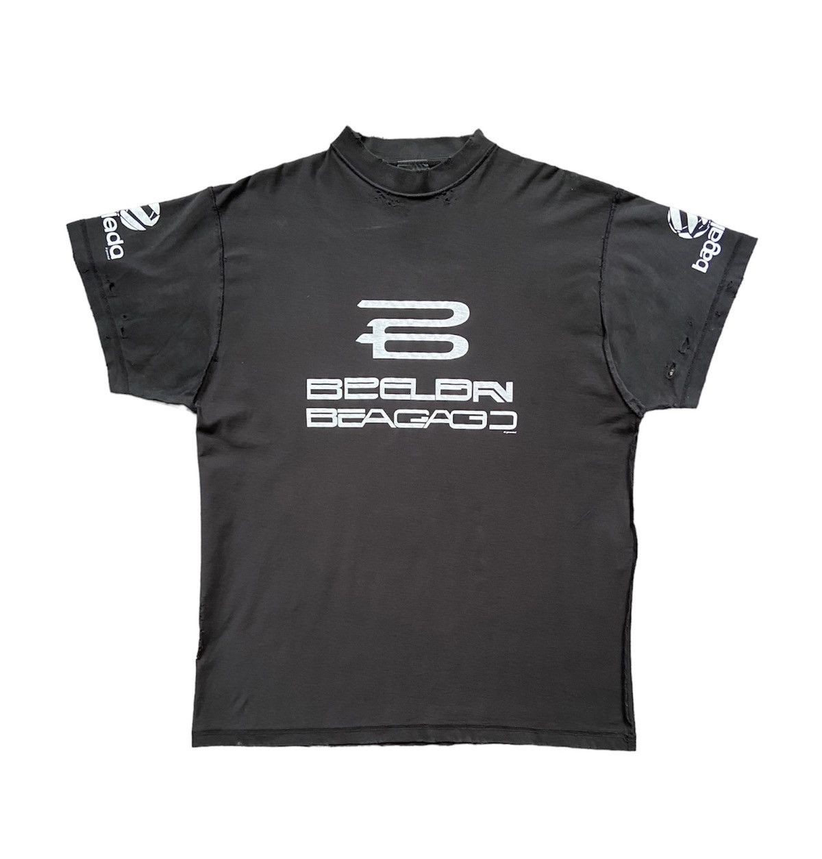 image of Ss24 Balenciaga Ai Generated T-Shirt in Black, Men's (Size Medium)