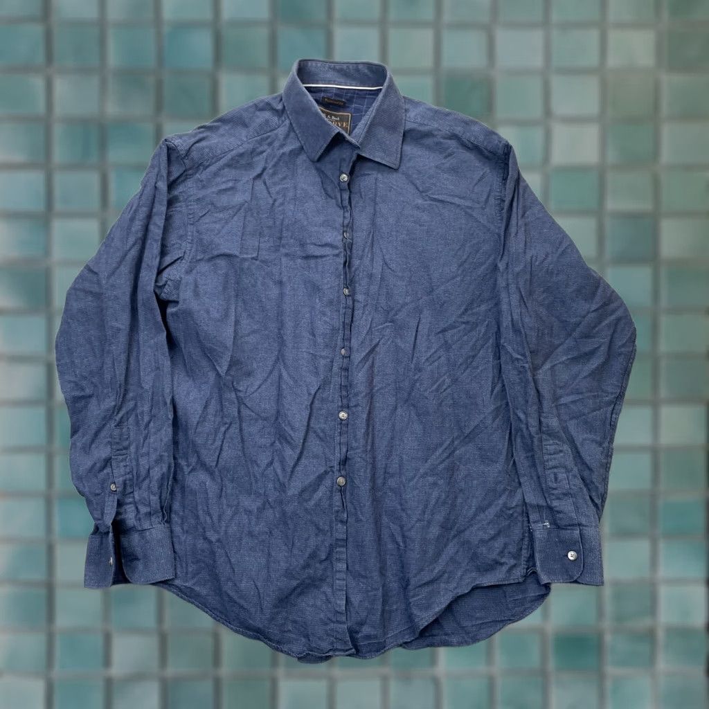 Jos. A. Bank Jos A Bank Shirt Mens Large Blue Reserve Traditional Fit Button-Up Casual Workwear 52 Chest Blue Button-Up Size US L / EU 52-54 / 3 - 1 Thumbnail
