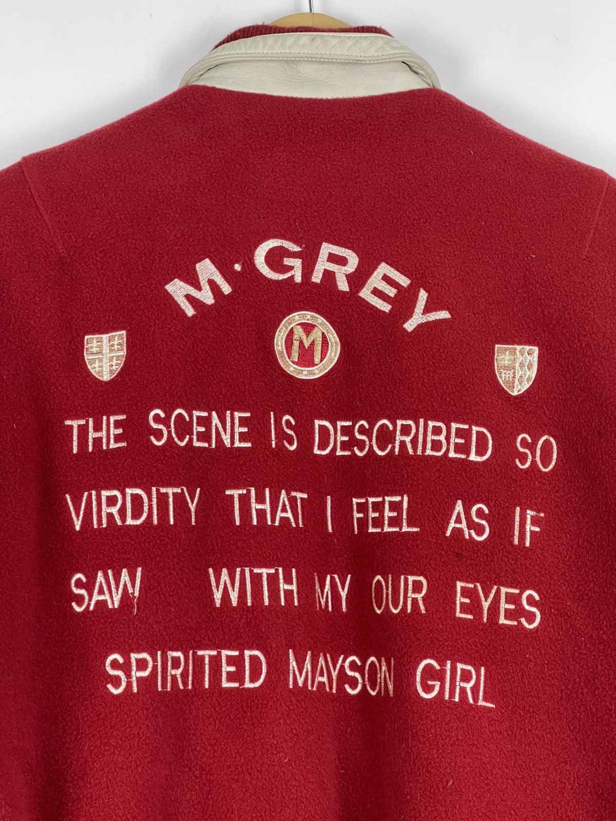 Vintage Vintage Mayson Grey Varsity Jacket Size US L / EU 52-54 / 3 - 14 Thumbnail