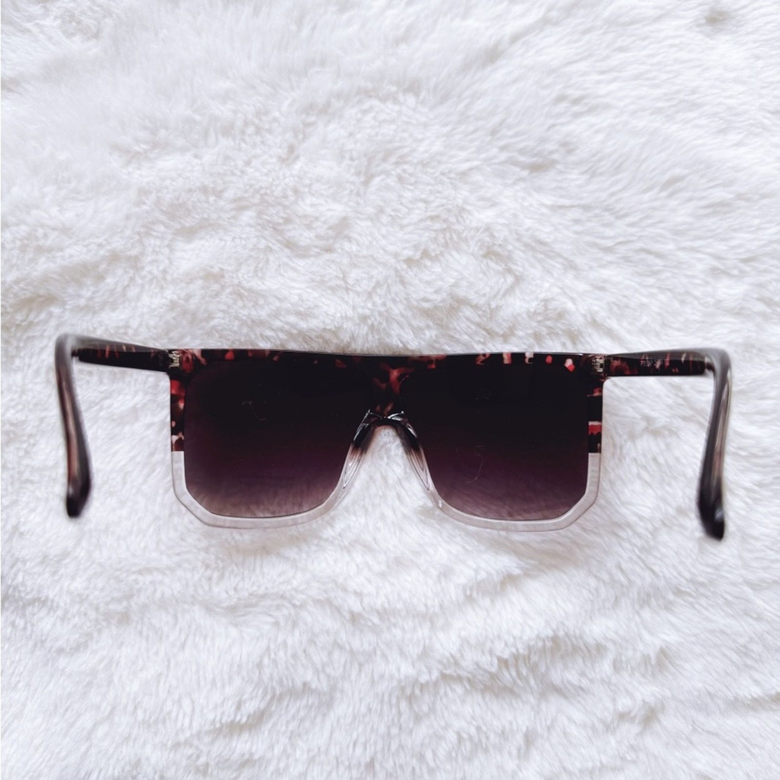 Other Kira Tortoise Brown & Clear Oversized Sunglasses Size ONE SIZE - 11 Thumbnail