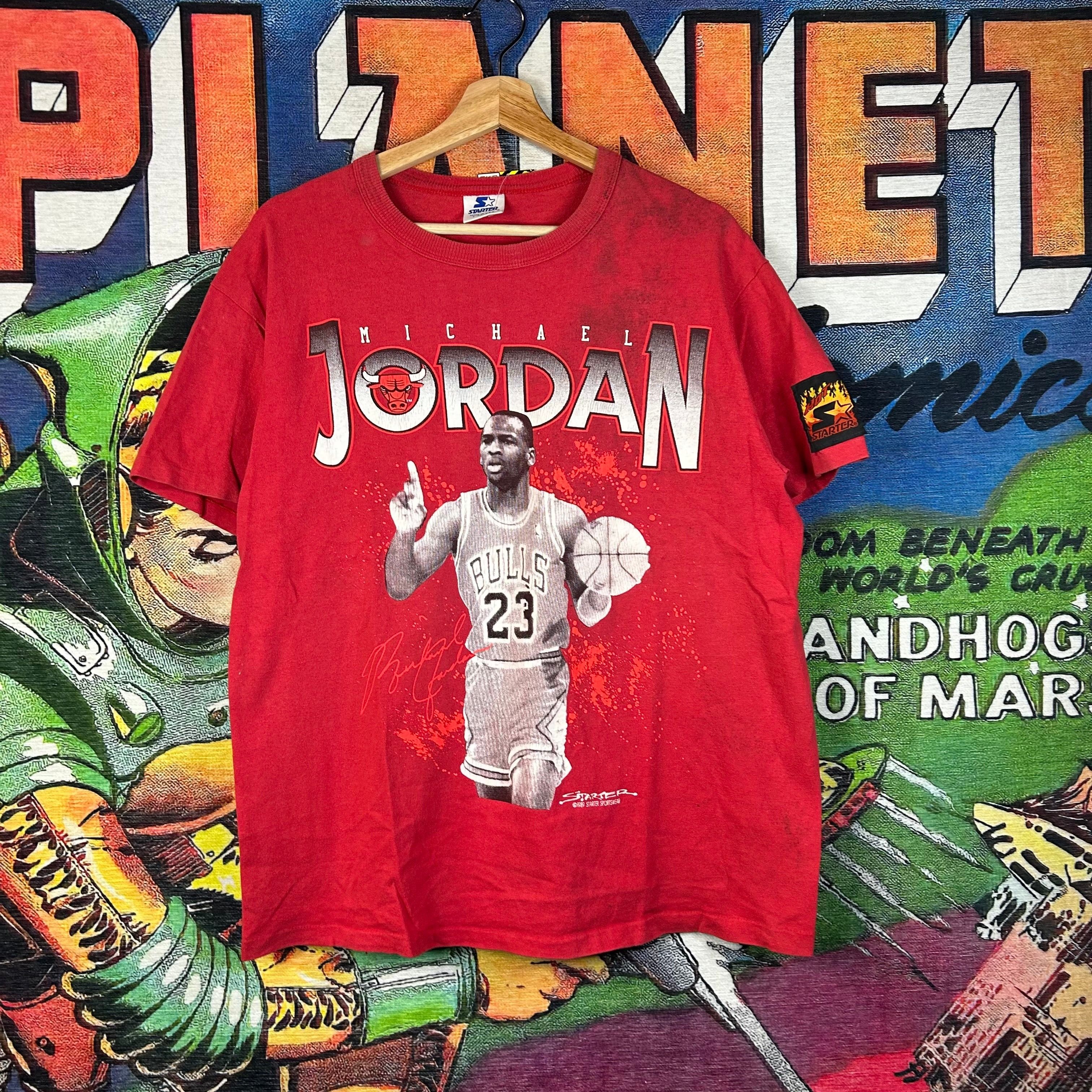 Vintage Vintage 1989 Michael Jordan Chicago Bulls Graphic Tee Size L Size US L / EU 52-54 / 3 - 1 Thumbnail