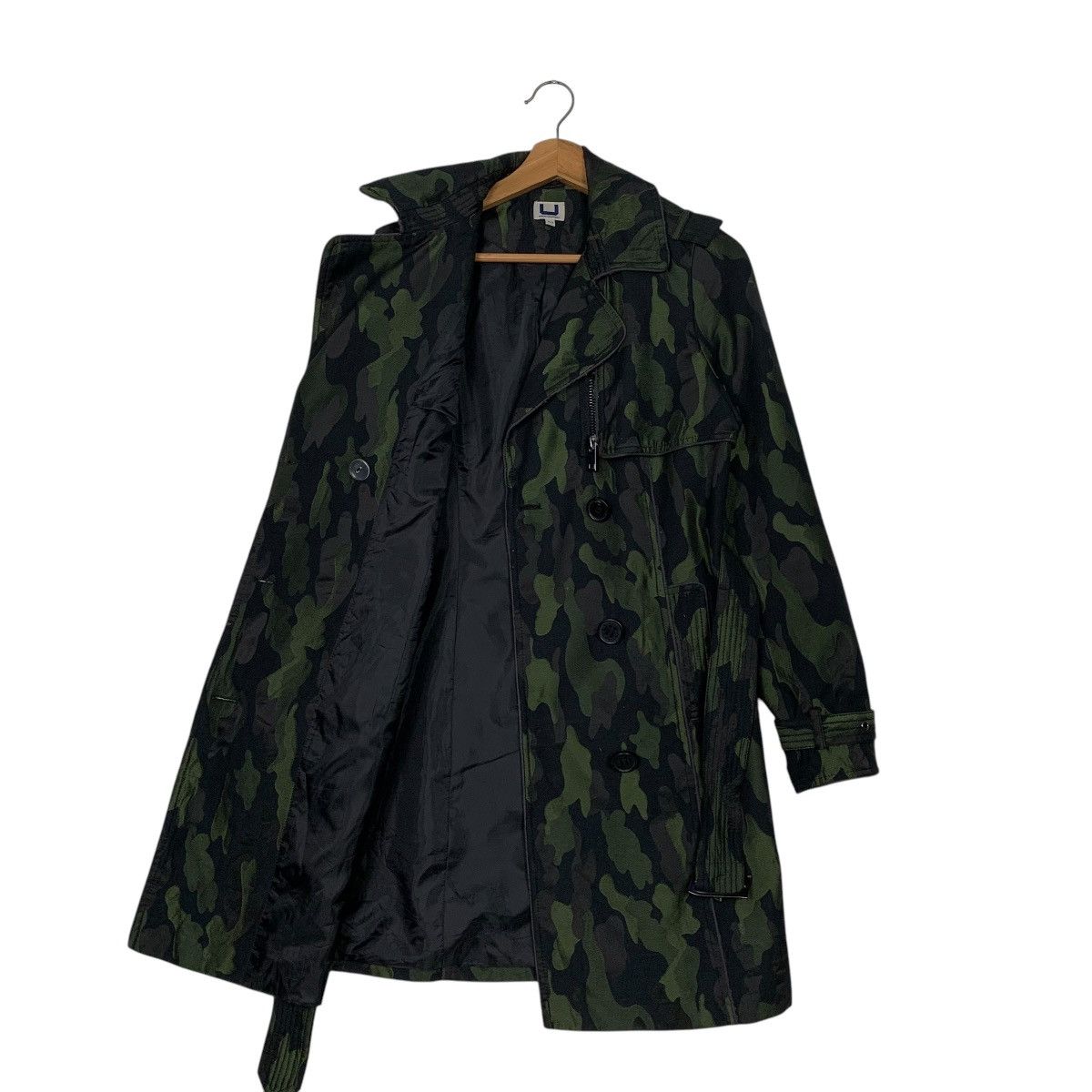 Adolfo Dominguez Aldolfo Dominguez Camouflage Double Breasted Trenchcoat Size XS / US 0-2 / IT 36-38 - 10 Thumbnail