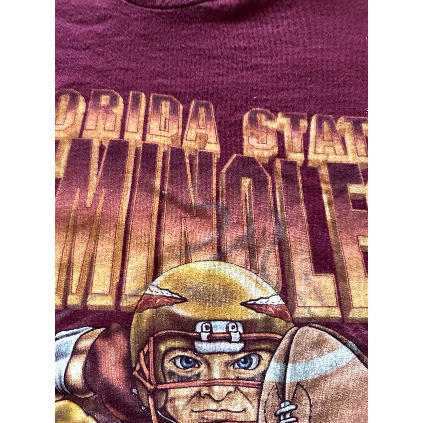 Salem Sportswear VINTAGE Salem Sportswear Florida State Seminoles FSU Shirt Maroon L NCAA 90s Mens Short Sleeve Crew Neck Cotton T-Shirt Size US L / EU 52-54 / 3 - 4 Thumbnail