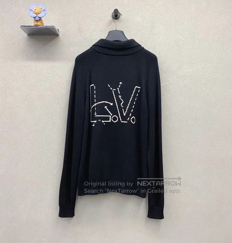 Louis Vuitton LV x NBA Black Knit Outerwear. Size US M / EU 48-50 / 2 - 3 Thumbnail
