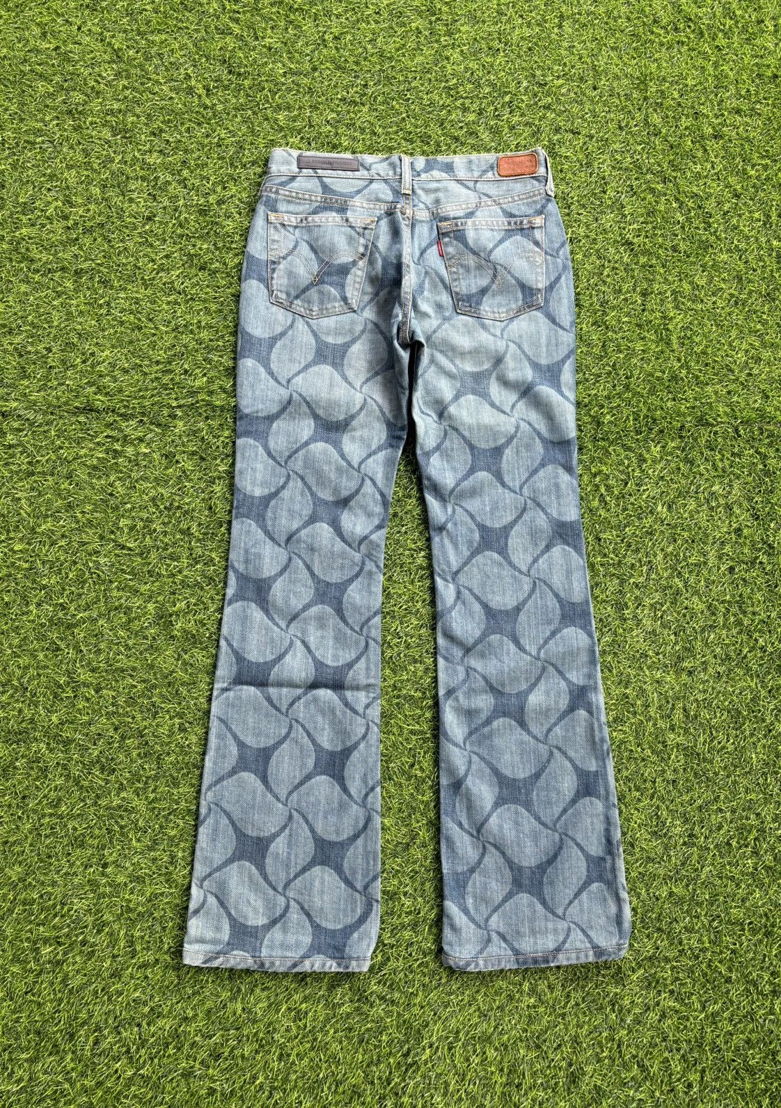 Hysteric Glamour Y2k Flare Levis Rebuild Project Full Print Jeans Size 27" / US 4 / IT 40 - 1 Thumbnail