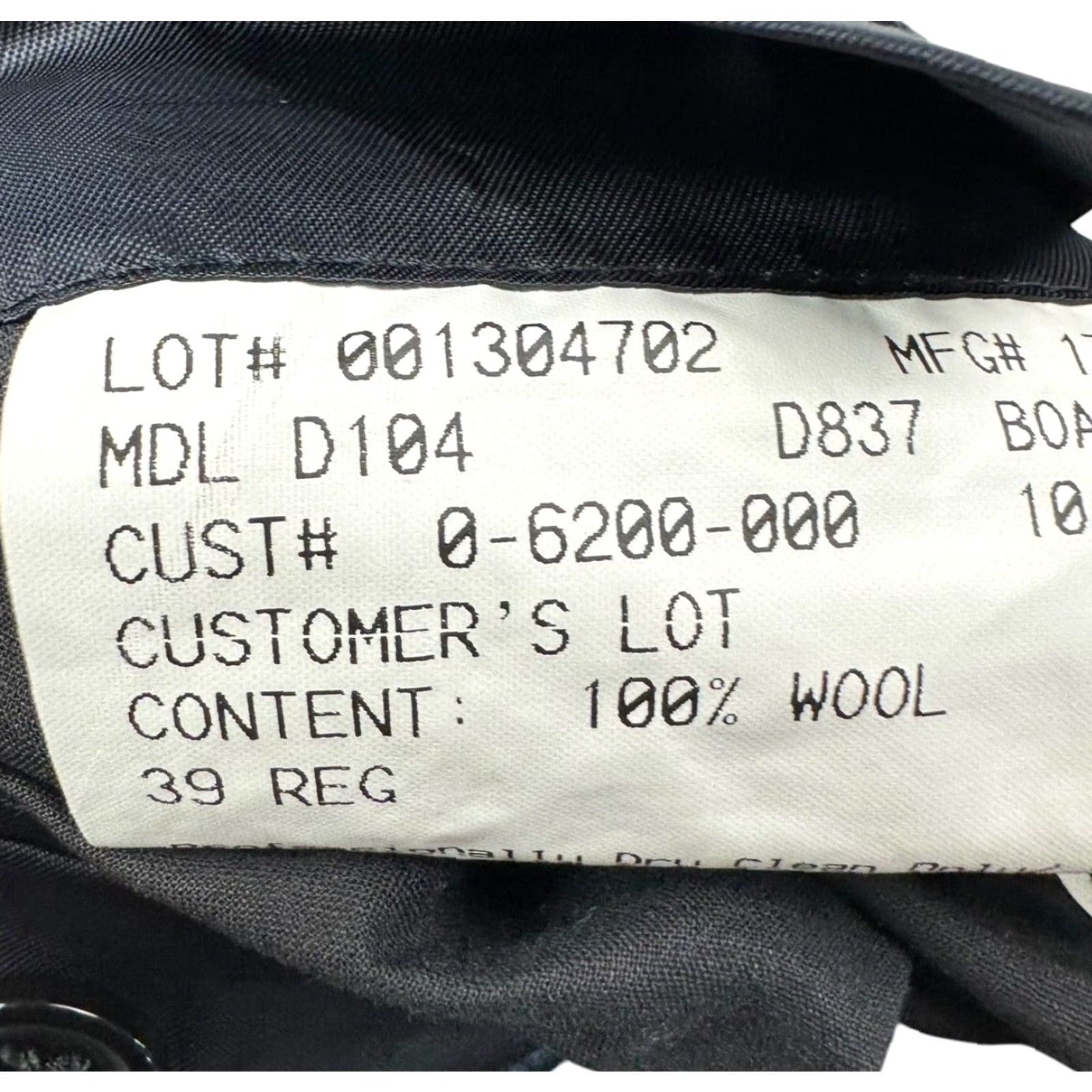 Vintage Hickey Freeman x Loro Piana Blazer 2-Button Tasmanian Wool Black Striped 39R Mens Jacket Coat Size 40R - 5 Thumbnail
