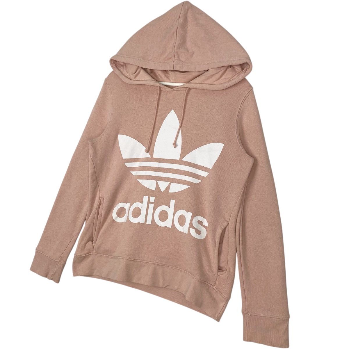 Vintage Vintage Adidas Big Logo Hoodie Sweater Pink Pullover Size S Size US S / EU 44-46 / 1 - 2 Thumbnail