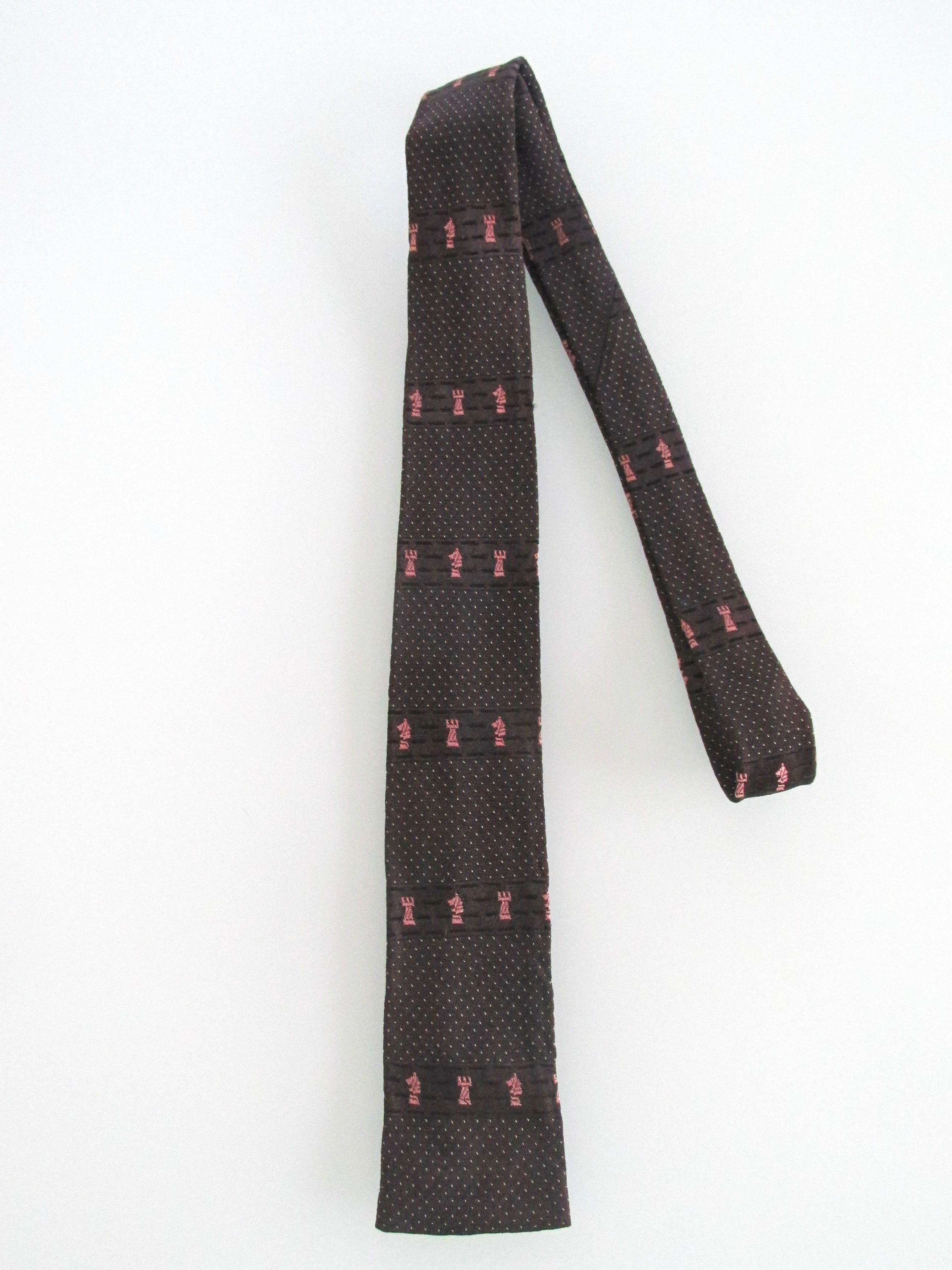 Vintage Flat/Square Bottom Vintage Men's Tie Size ONE SIZE - 1 Thumbnail