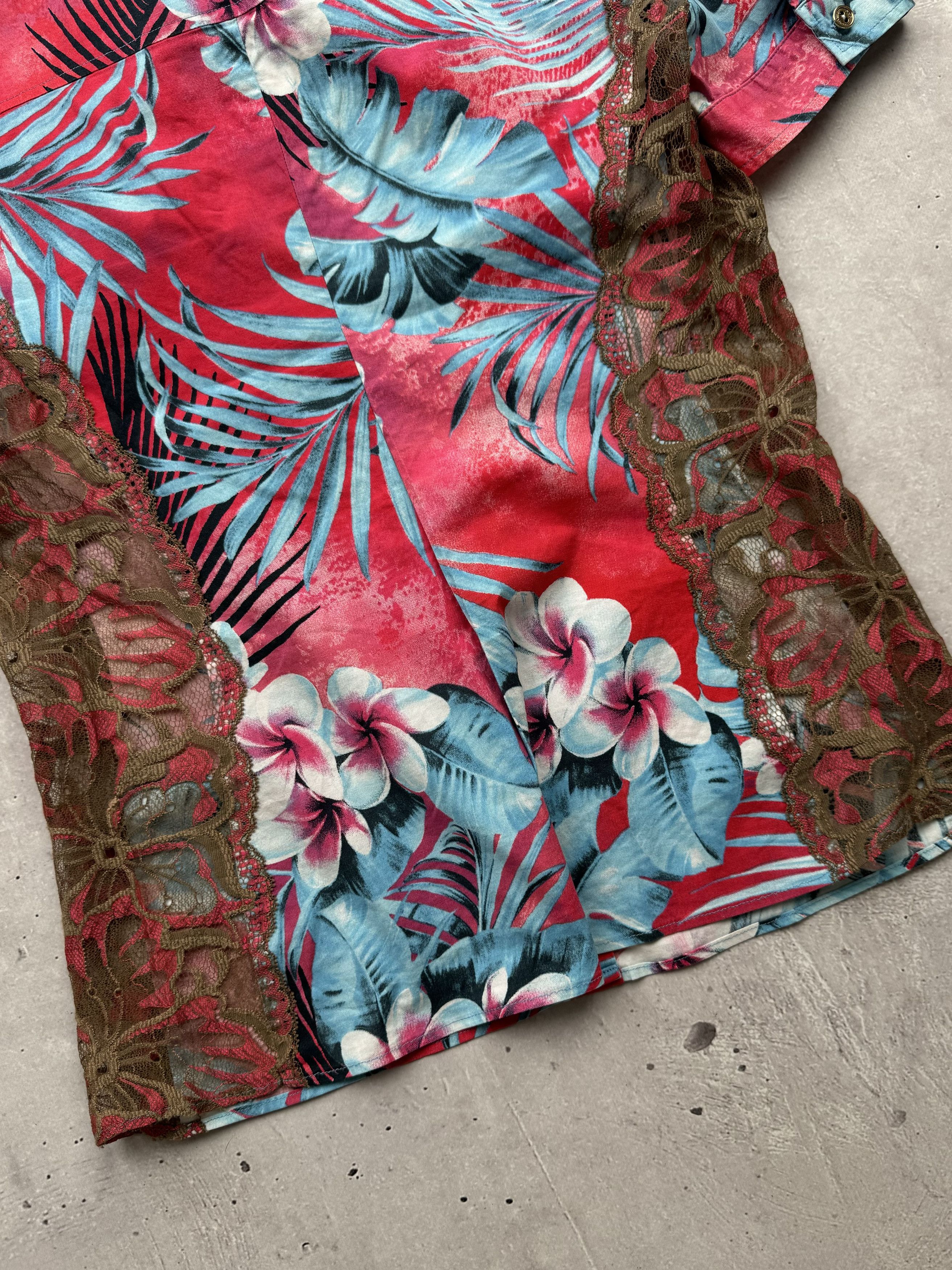Dolce & Gabbana × Vintage Dolce & Gabbana 2005 Vintage Lace Hawaiian Shirt Size M / US 6-8 / IT 42-44 - 10 Thumbnail
