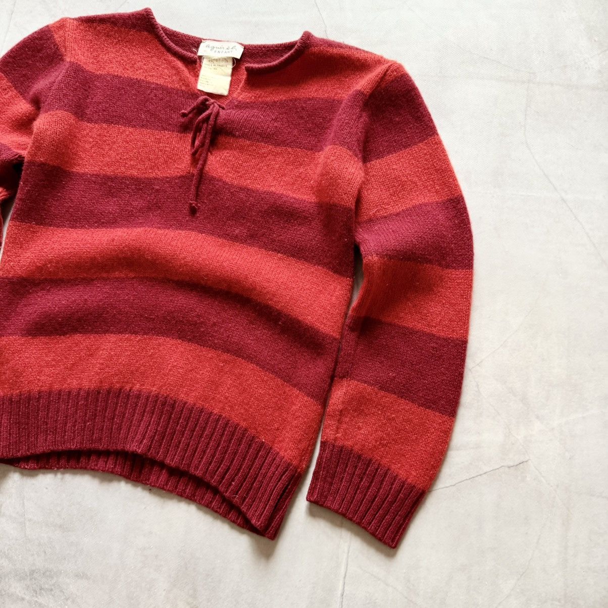 agnes b. Vintage Agnes B Striped France Sweater Cop Copine Vibe Size XS / US 0-2 / IT 36-38 - 2 Thumbnail