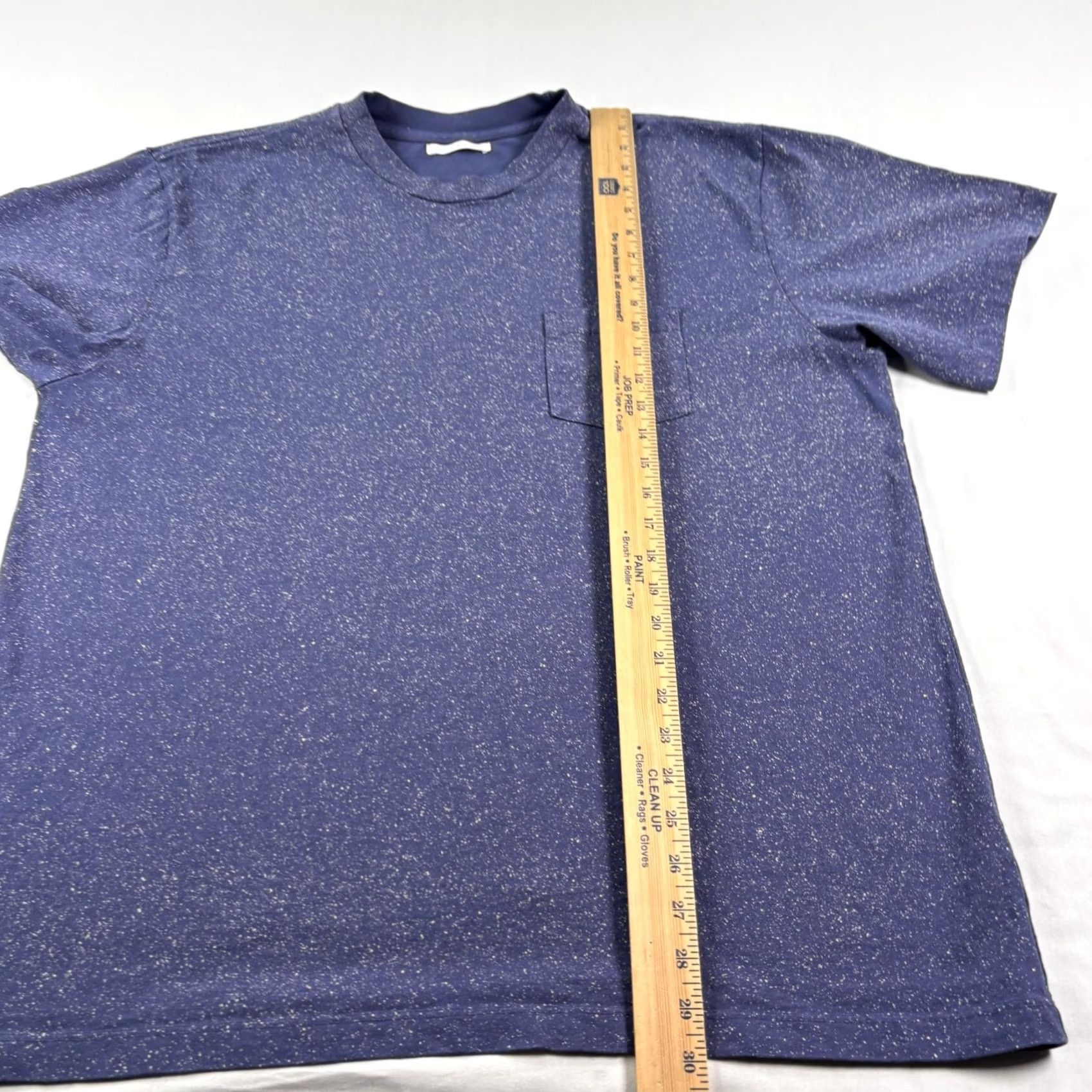 John Elliott John Elliott Blue Cotton Crew Neck Short Sleeve Pocket Tee Mens XL Size US XL / EU 56 / 4 - 5 Thumbnail