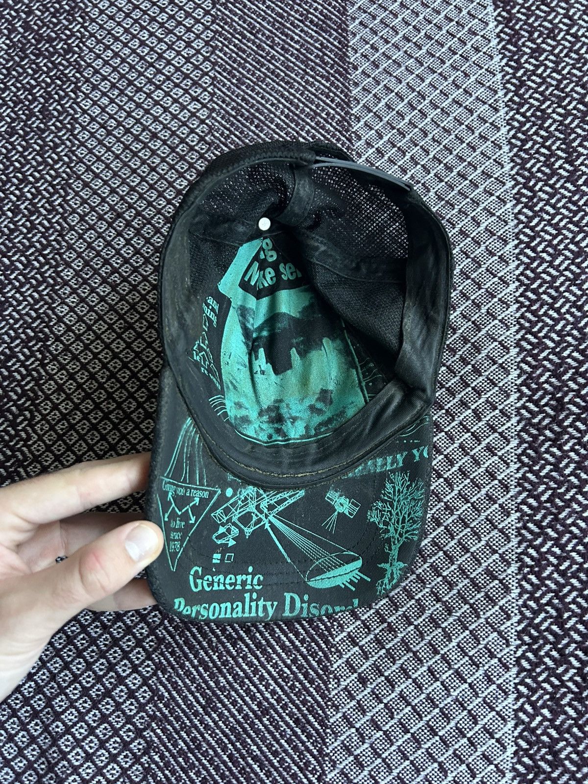 Diesel Vintage Diesel Faded Dirty Big Logo Cap Thrashed Style OS Size ONE SIZE - 5 Thumbnail